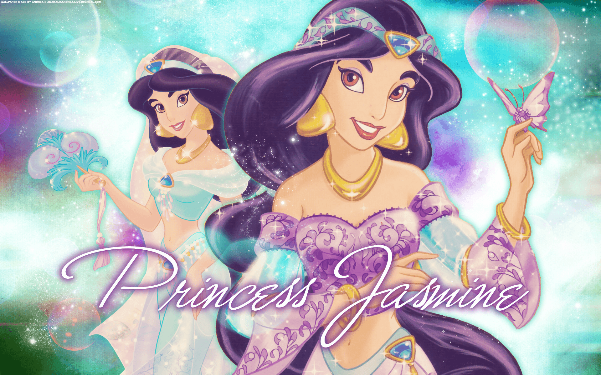 Principesse Disney sfondo azzurro, 1680x1050 900p, Desktop