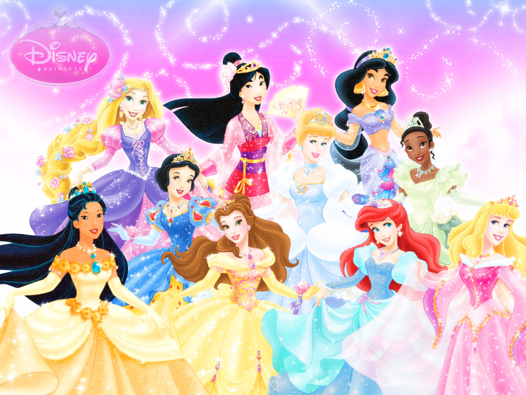 Principesse Disney gruppo colorato, 1024x768 HD, PC