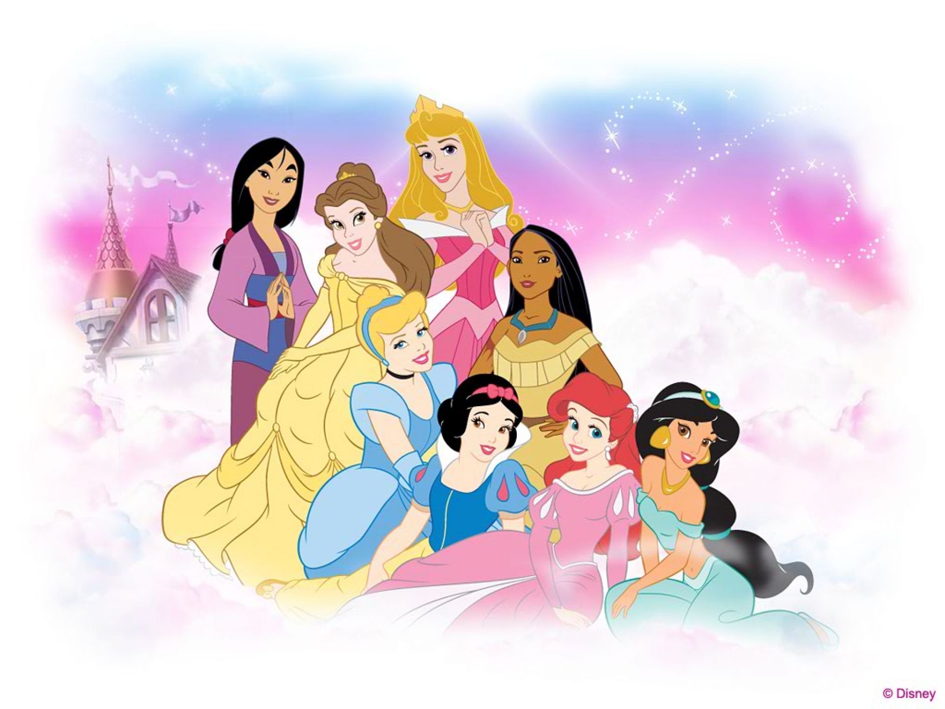 Principesse Disney gruppo, 1920x1440 Full HD+, Desktop