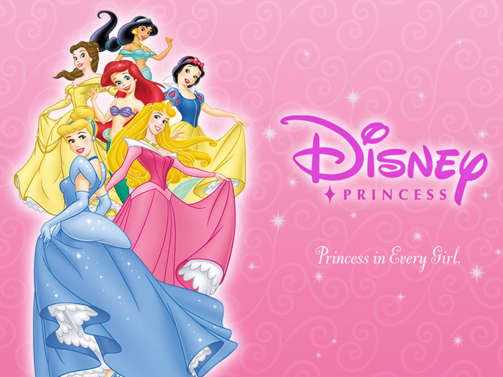Principesse Disney gruppo rosa, 1600x1200 900p, Laptop