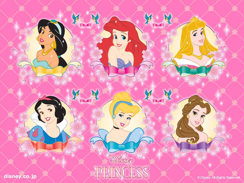 Sei Principesse Disney collage, 1024x768 HD, PC
