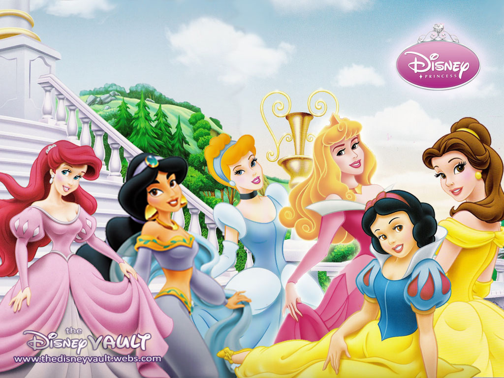 Principesse Disney gruppo colorato, 1024x768 HD, Desktop