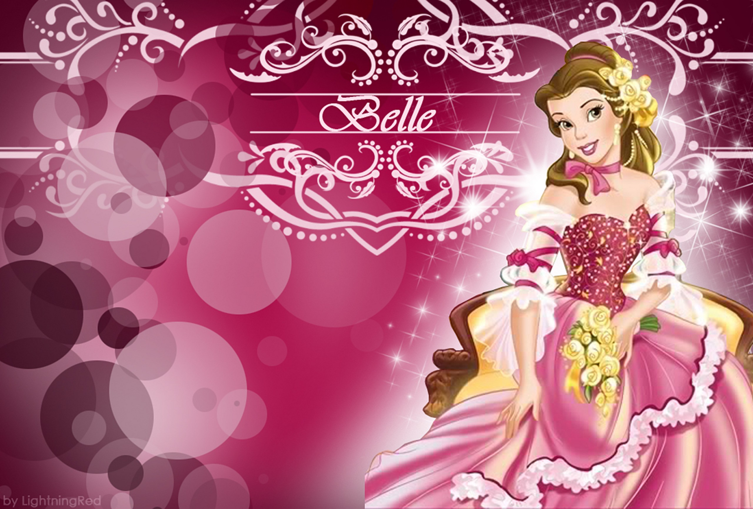 Belle principessa Disney rosa, 2560x1731 2K, Laptop