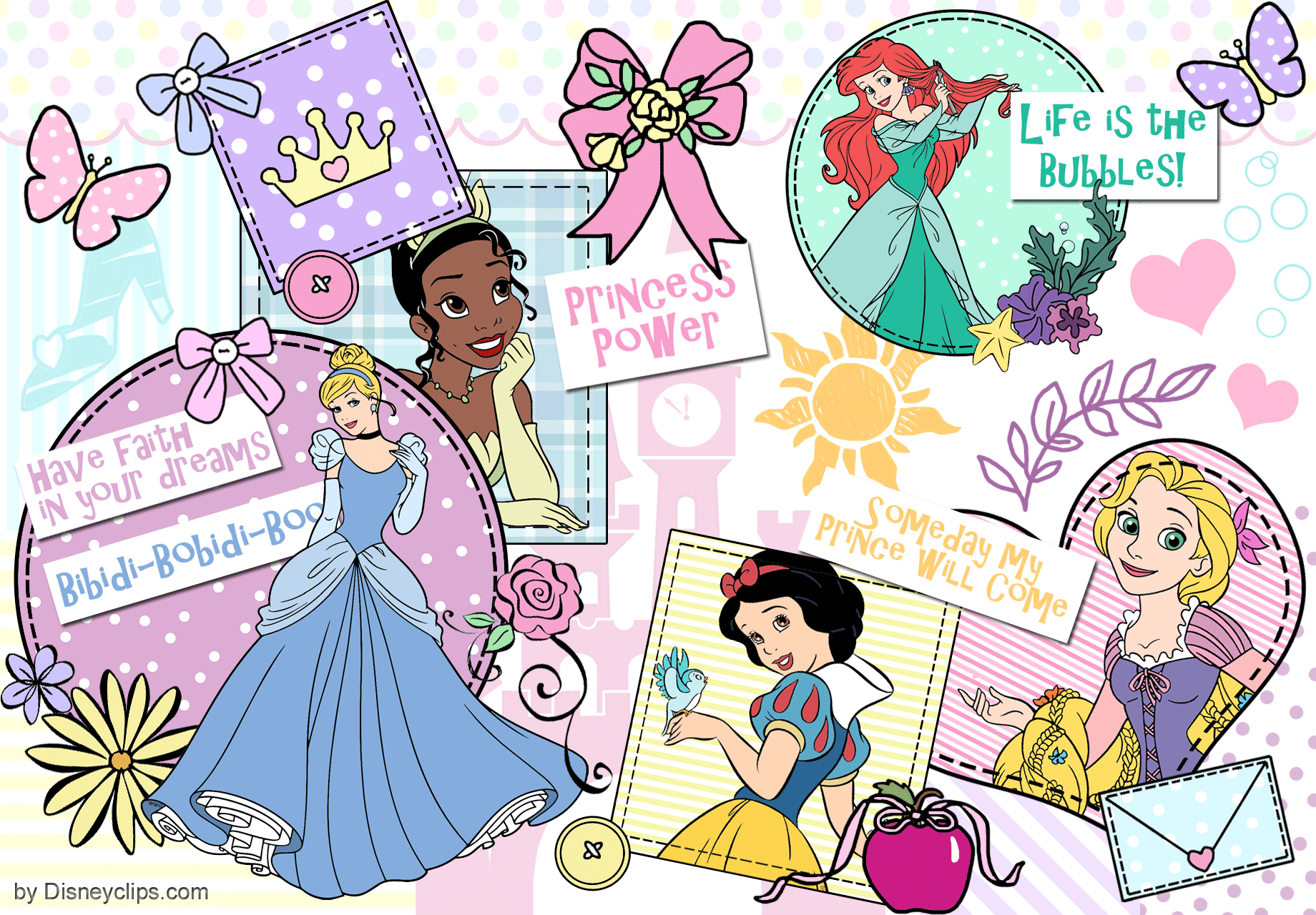 Collage principesse Disney, 1840x1280 HD, iMac