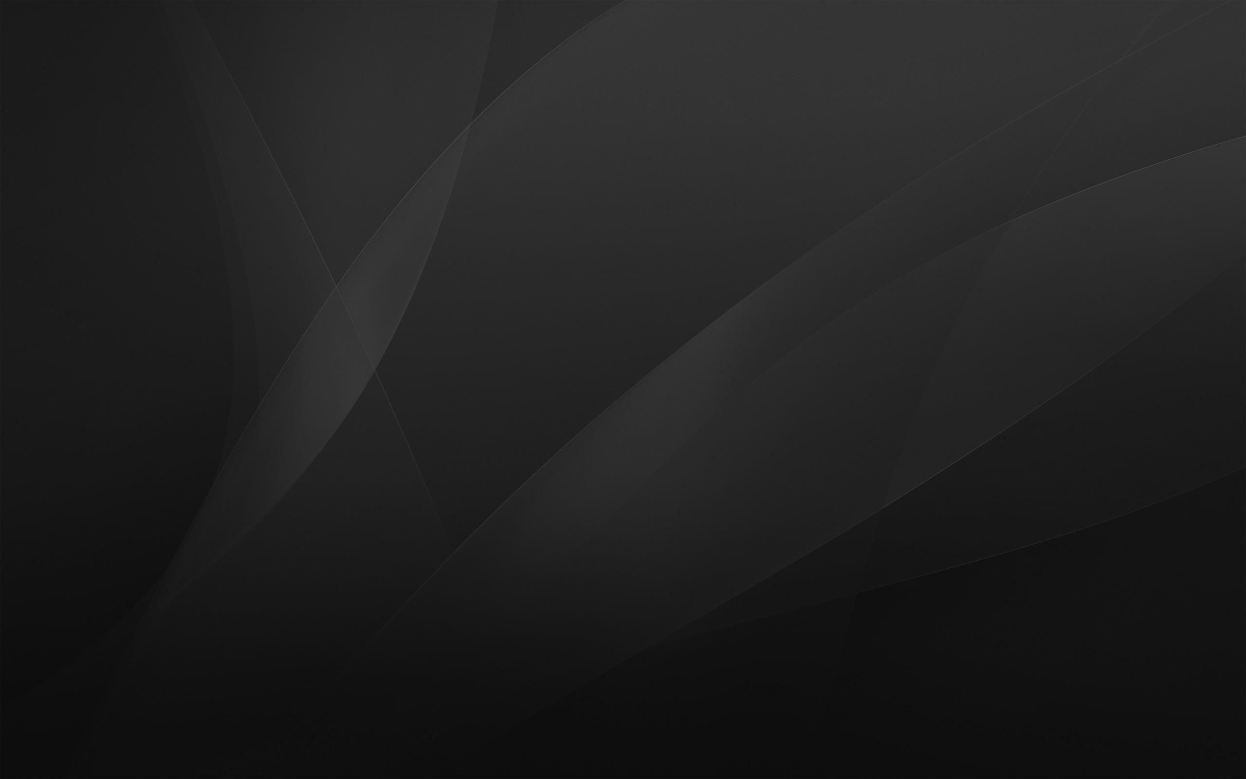 Sfondo astratto nero curve, 2560x1600 2K, MacBook Pro