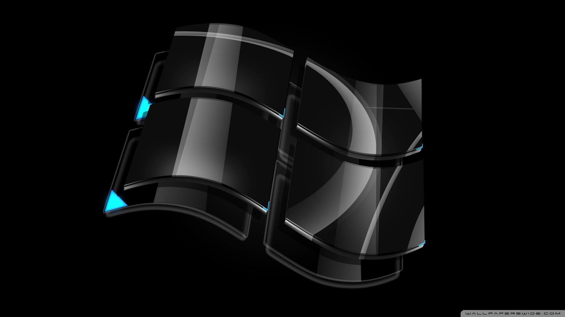 Logo Windows Vista nero, 1920x1080 1080p, PC Desktop