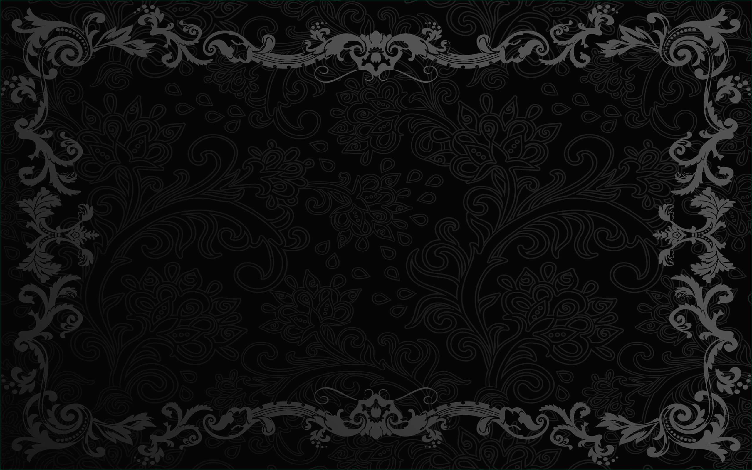 Cornice ornamentale nera damascata, 2560x1600 2K, Desktop