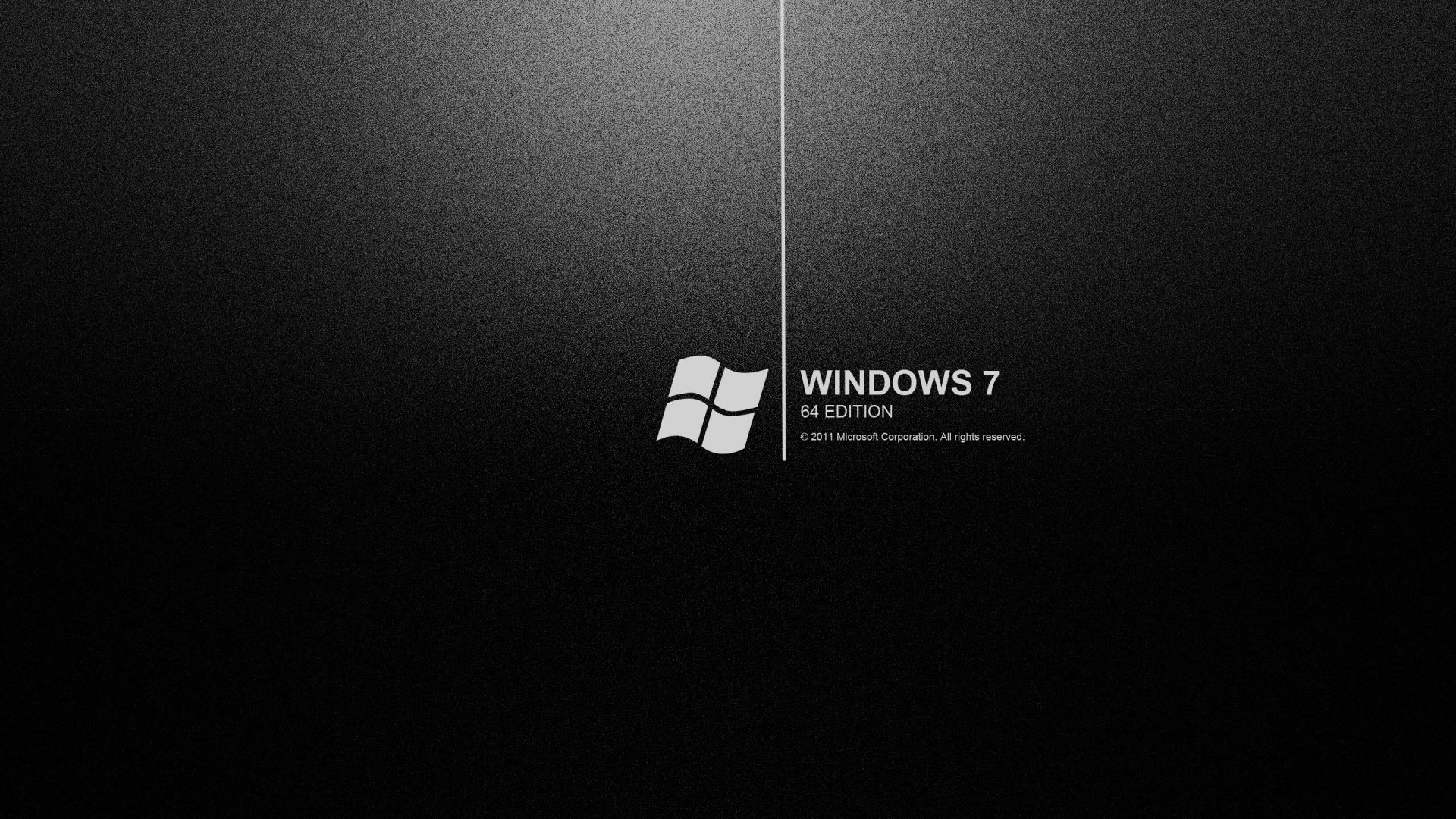Logo Windows 7 nero, 1920x1080 Full HD 1080p, PC Desktop