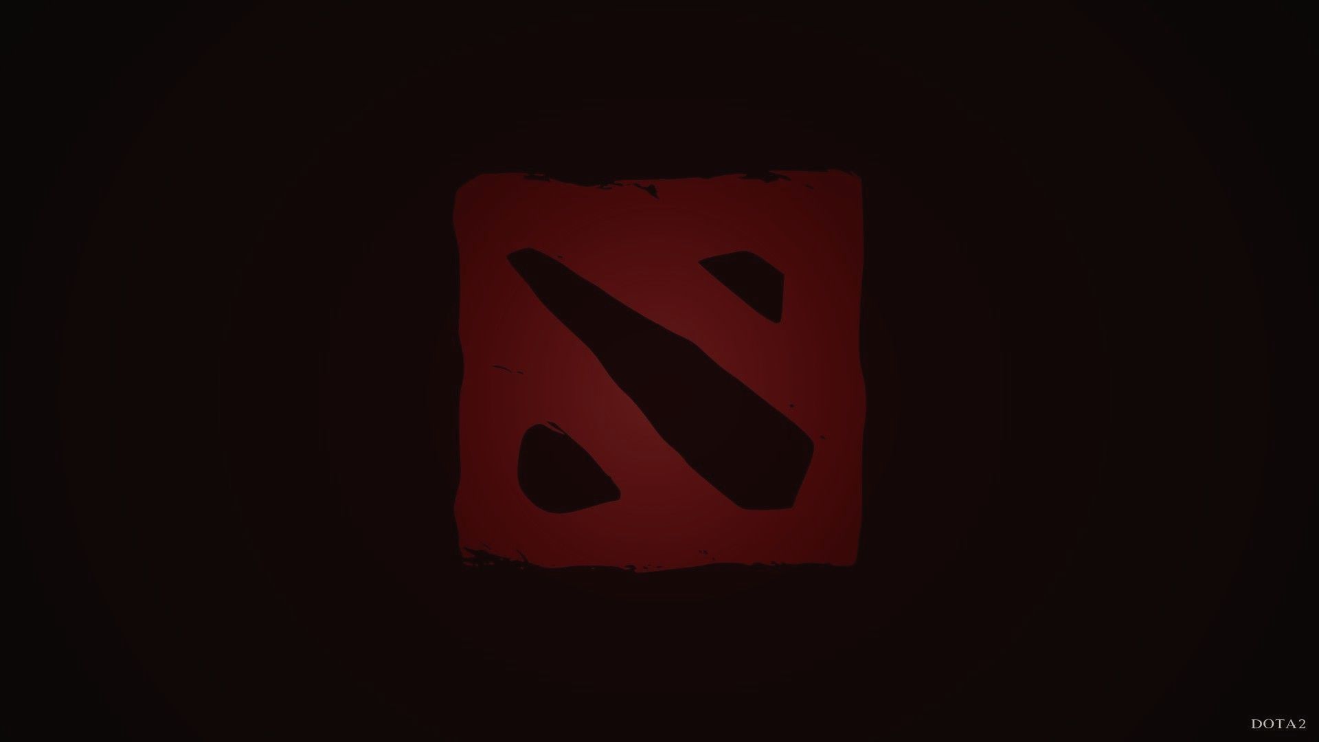 Logo Dota 2 rosso, MOBA, 1920x1080 Full HD 1080p, Desktop