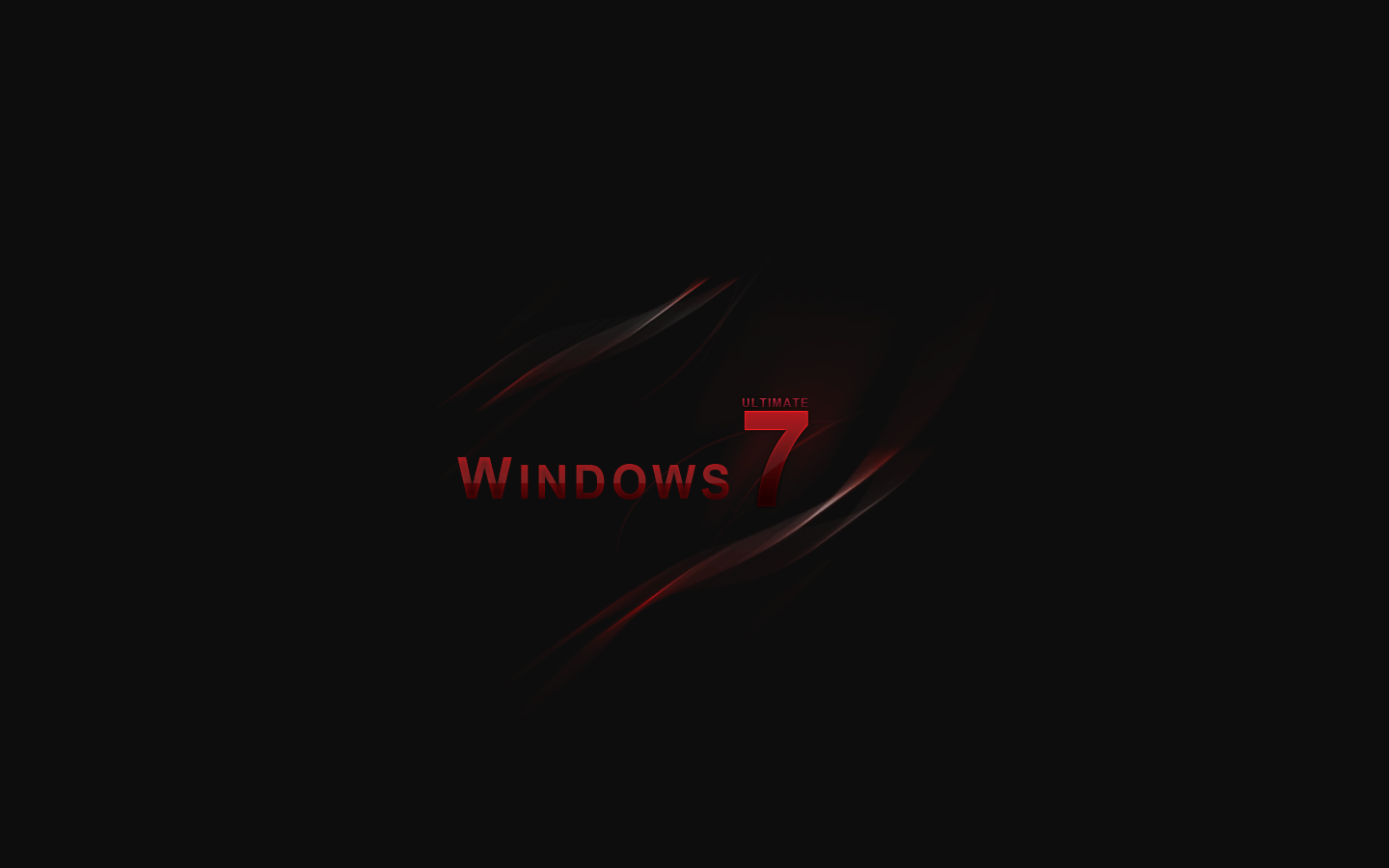 Logo Windows 7 rosso scuro, 1440x900 720p, Laptop
