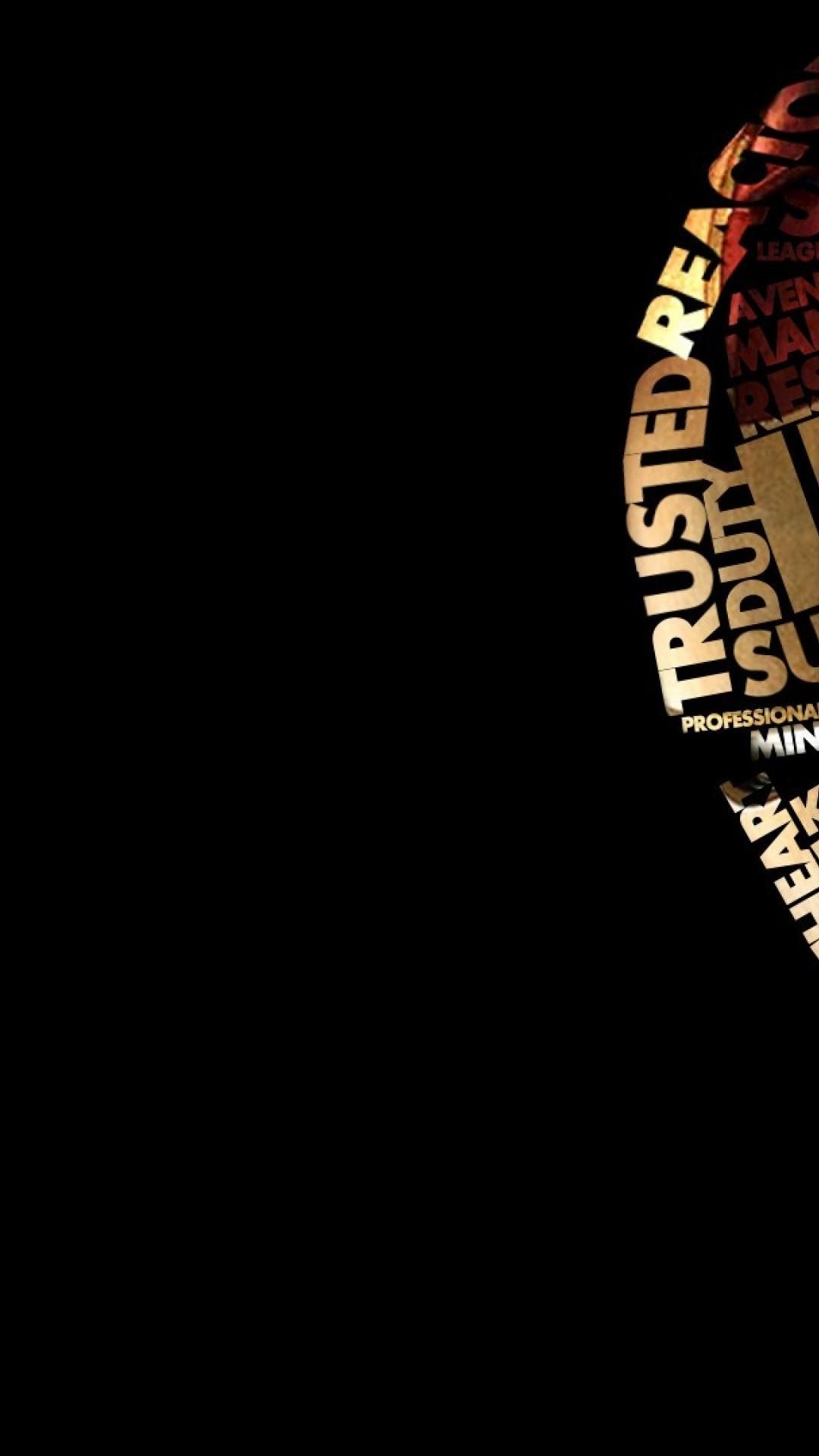 Nuvola di parole dorata scura, 1080x1920 Verticale, Mobile