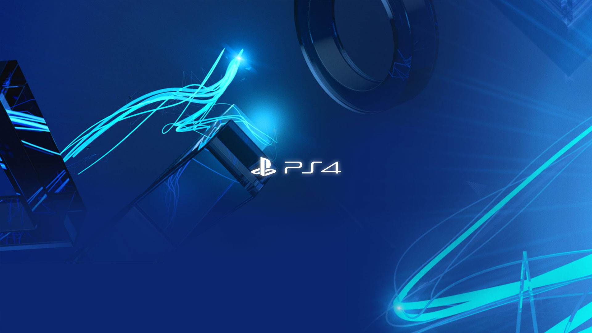 Logo PS4 blu astratto, 1920x1080 Full HD, Desktop