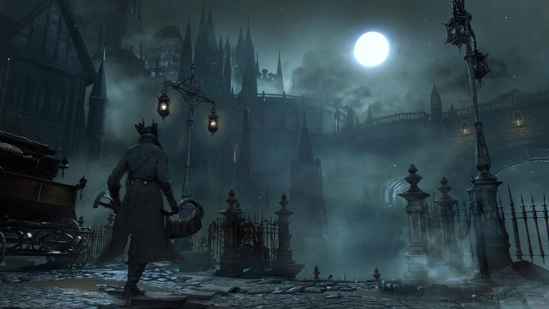 Bloodborne cacciatore luna piena, 1920x1080 Full HD 1080p, PC Desktop