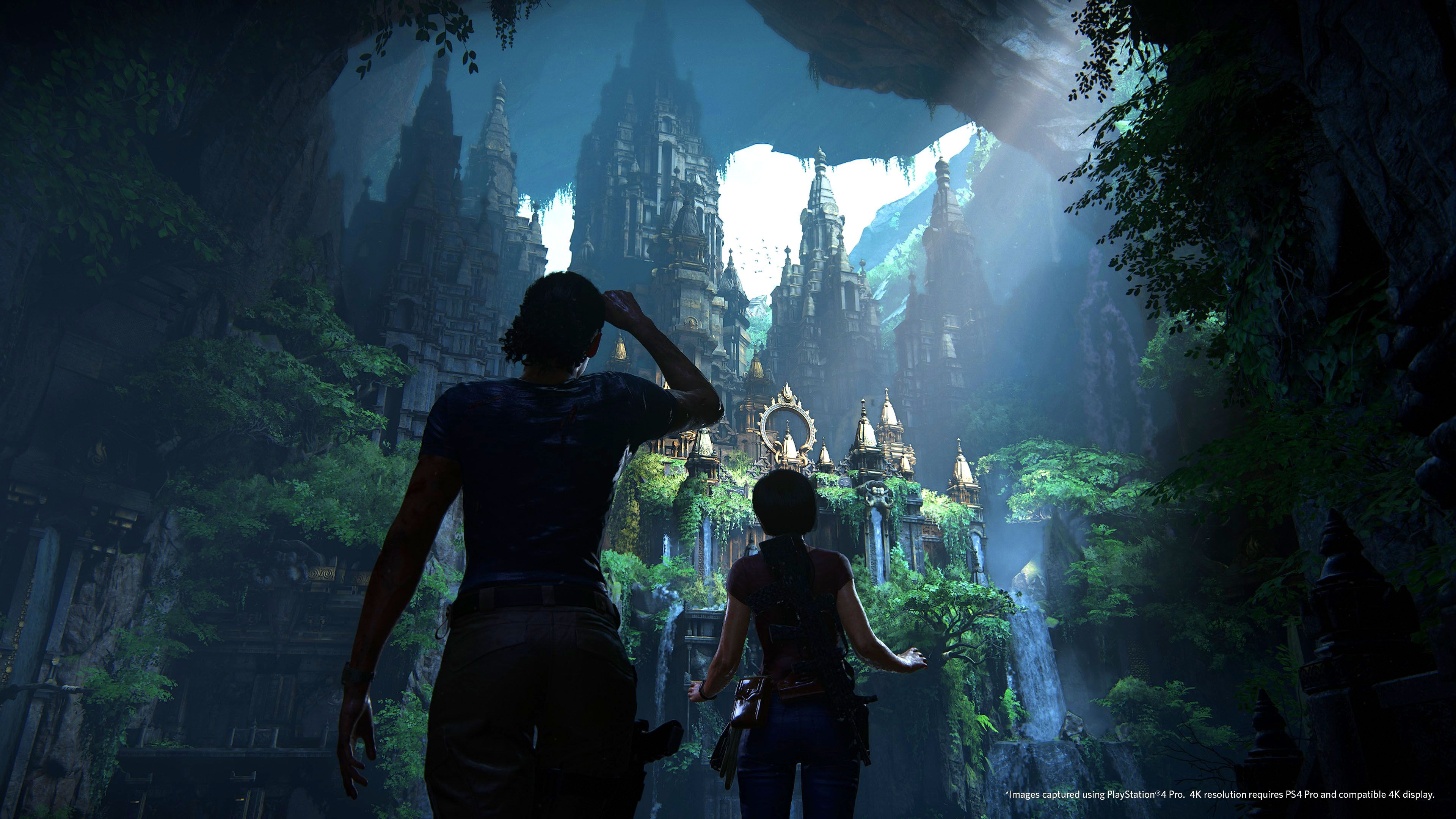 Uncharted tempio nascosto giungla, 3840x2160 4K, Monitor 4K