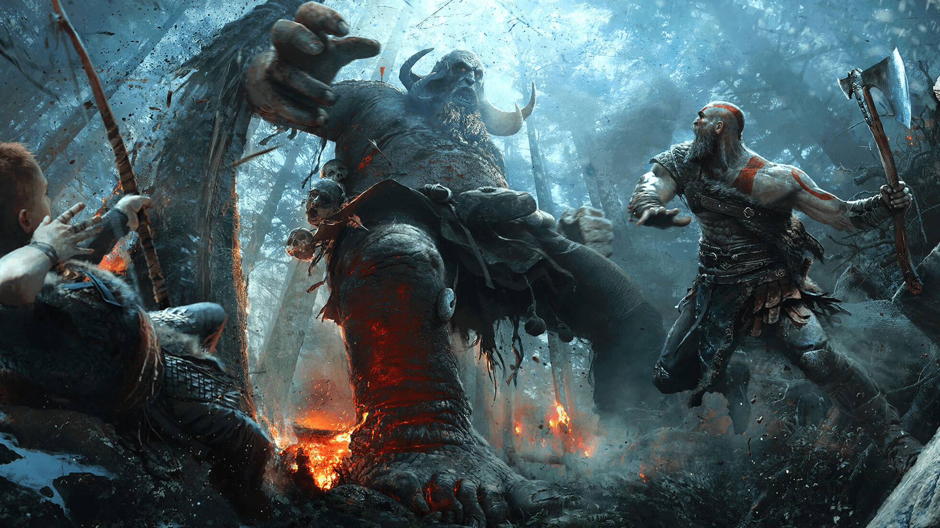 God of War Kratos battaglia, azione, 1920x1080 Full HD 1080p, Desktop