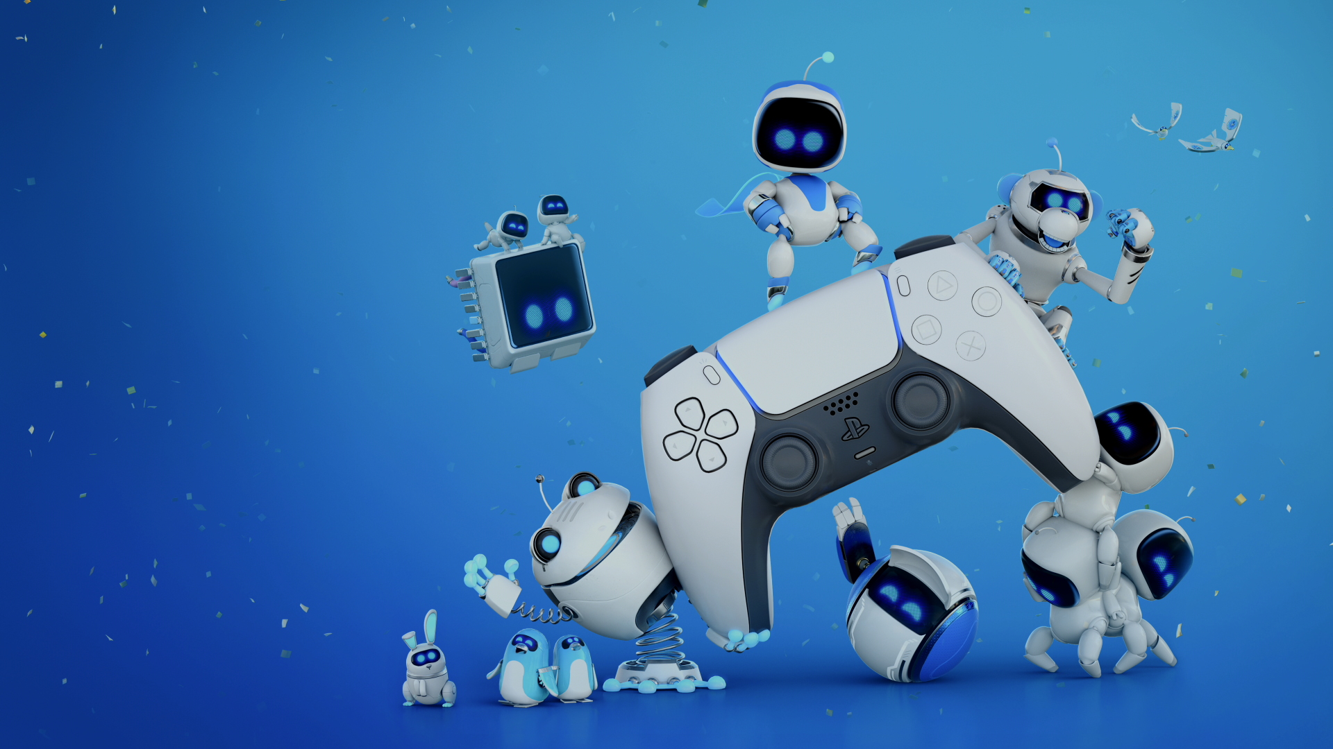 Astro's Playroom robot controller PS5, 1920x1080 Full HD, Desktop