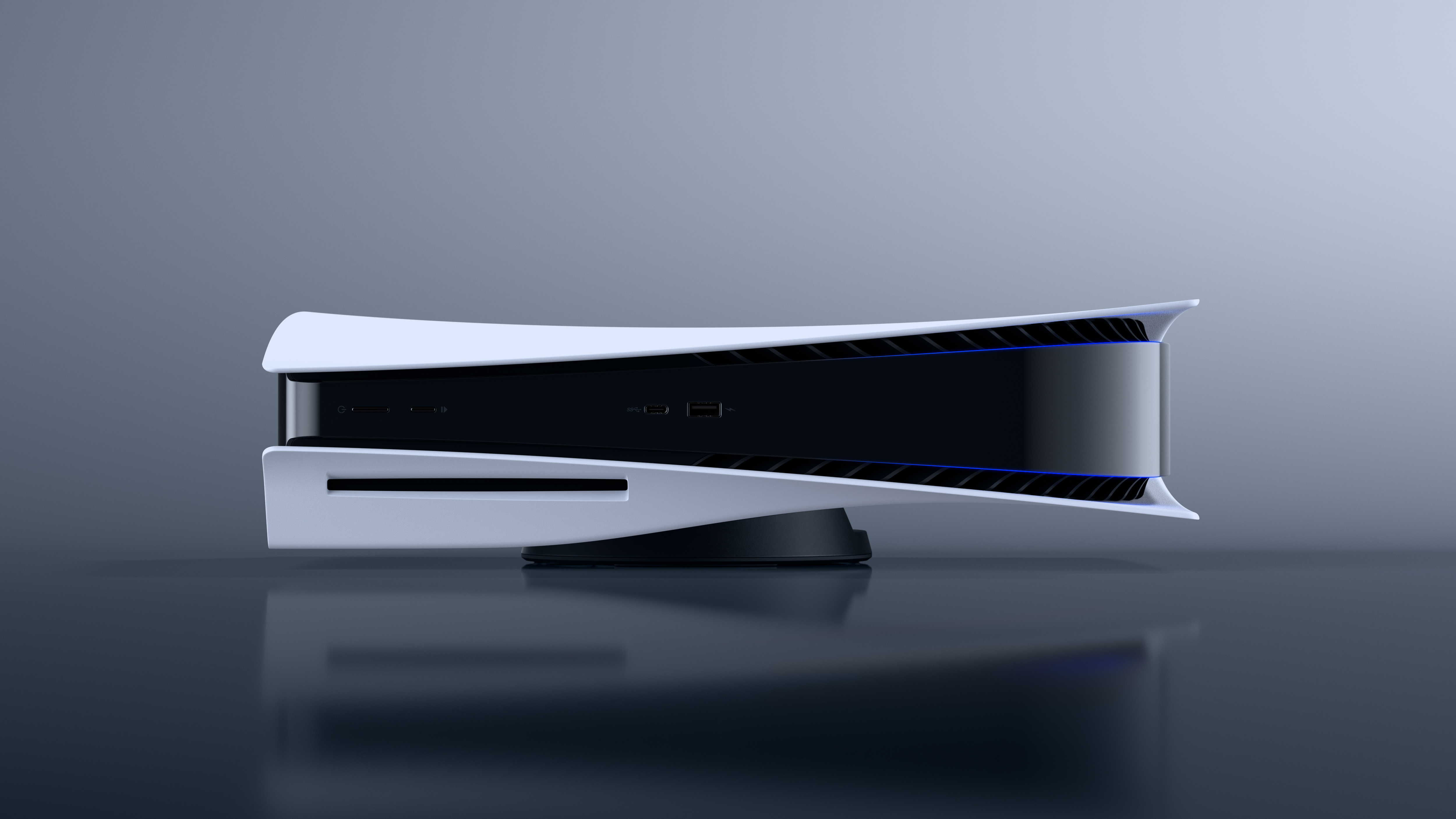 Console PlayStation 5 bianca, console Sony, 5000x2812 4K, Desktop 4K