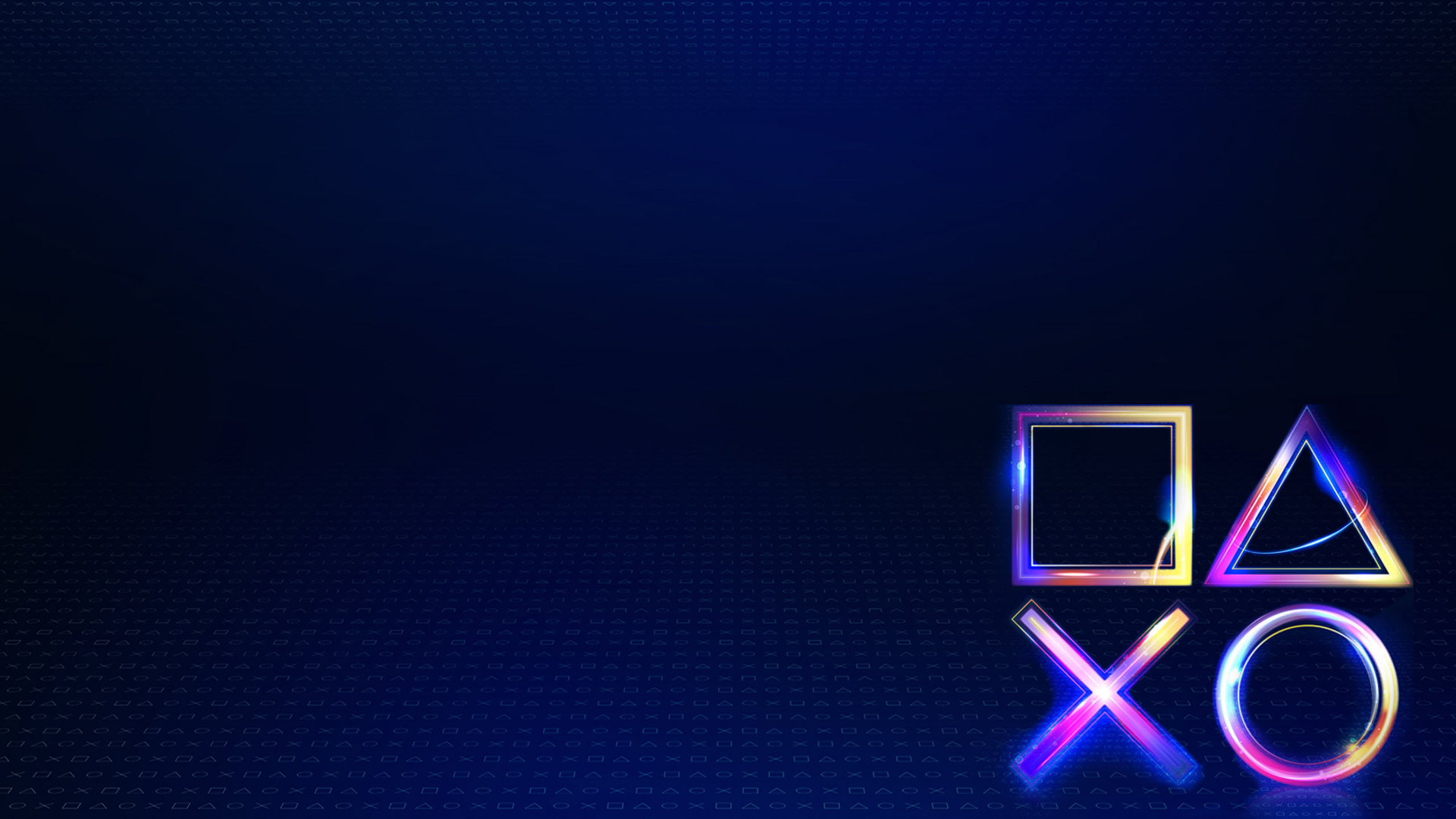 Simboli PlayStation blu scuro, 1920x1080 Full HD, PC