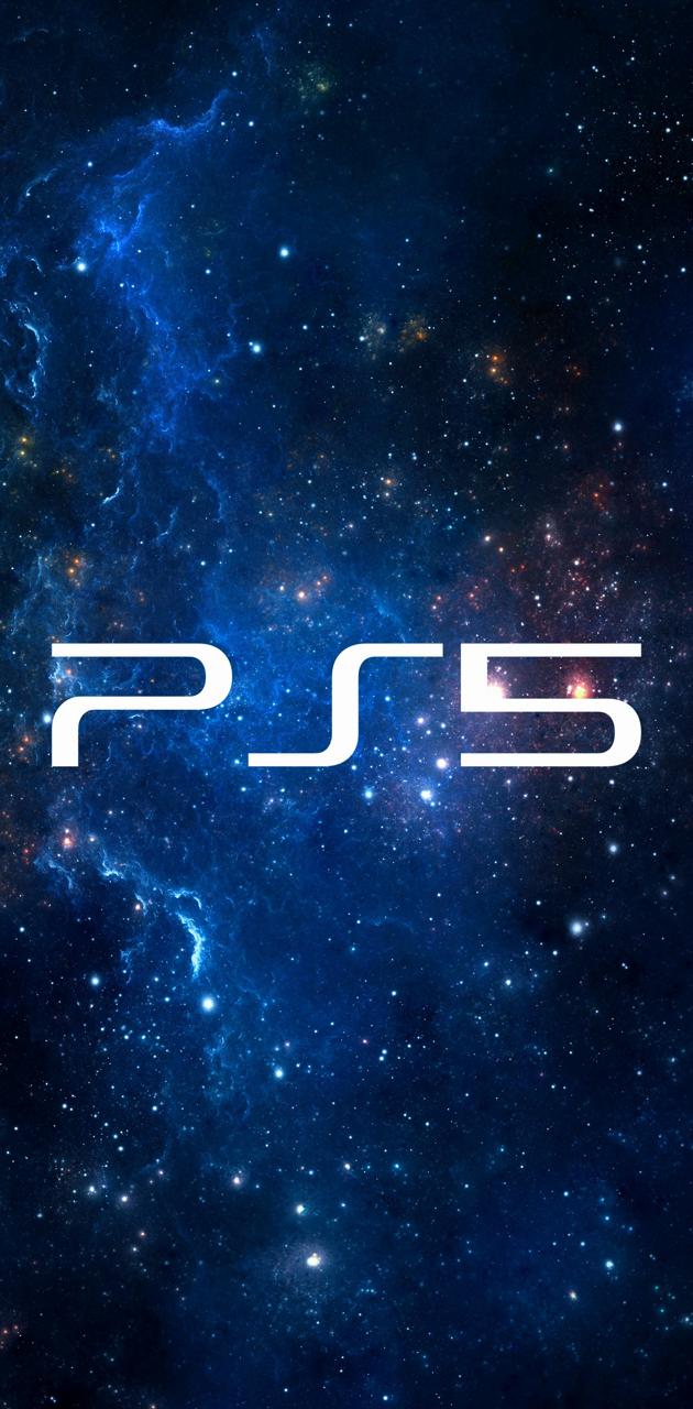 Logo PS5 su nebulosa spaziale, 630x1280 Full HD Verticale, iPhone