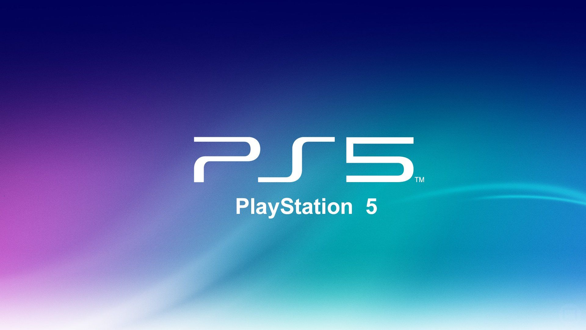 Logo PlayStation 5 sfondo colorato, 1920x1080 1080p, PC Desktop