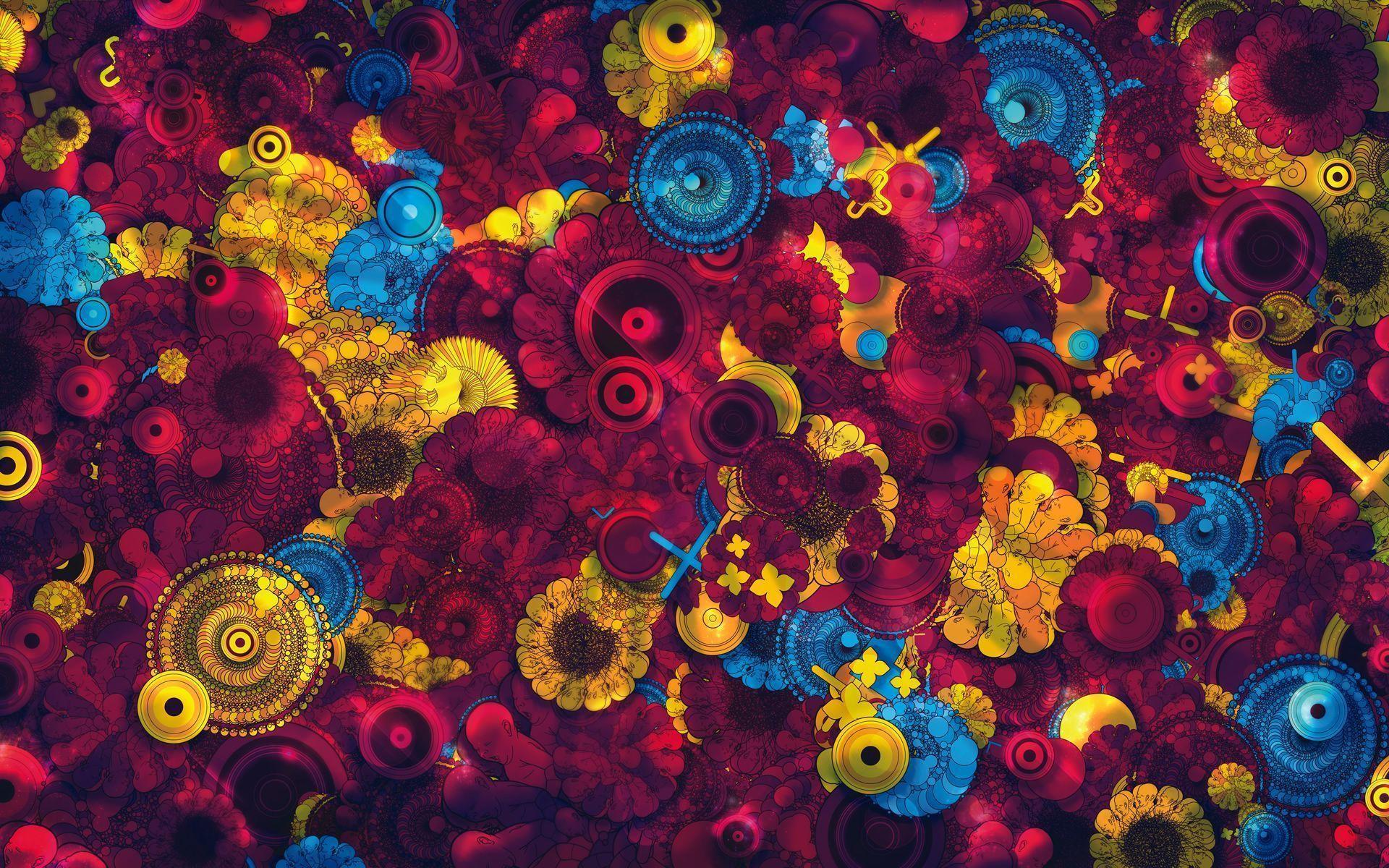 Motivo psichedelico astratto multicolore, 1920x1200 Full HD+ WUXGA, Dell XPS