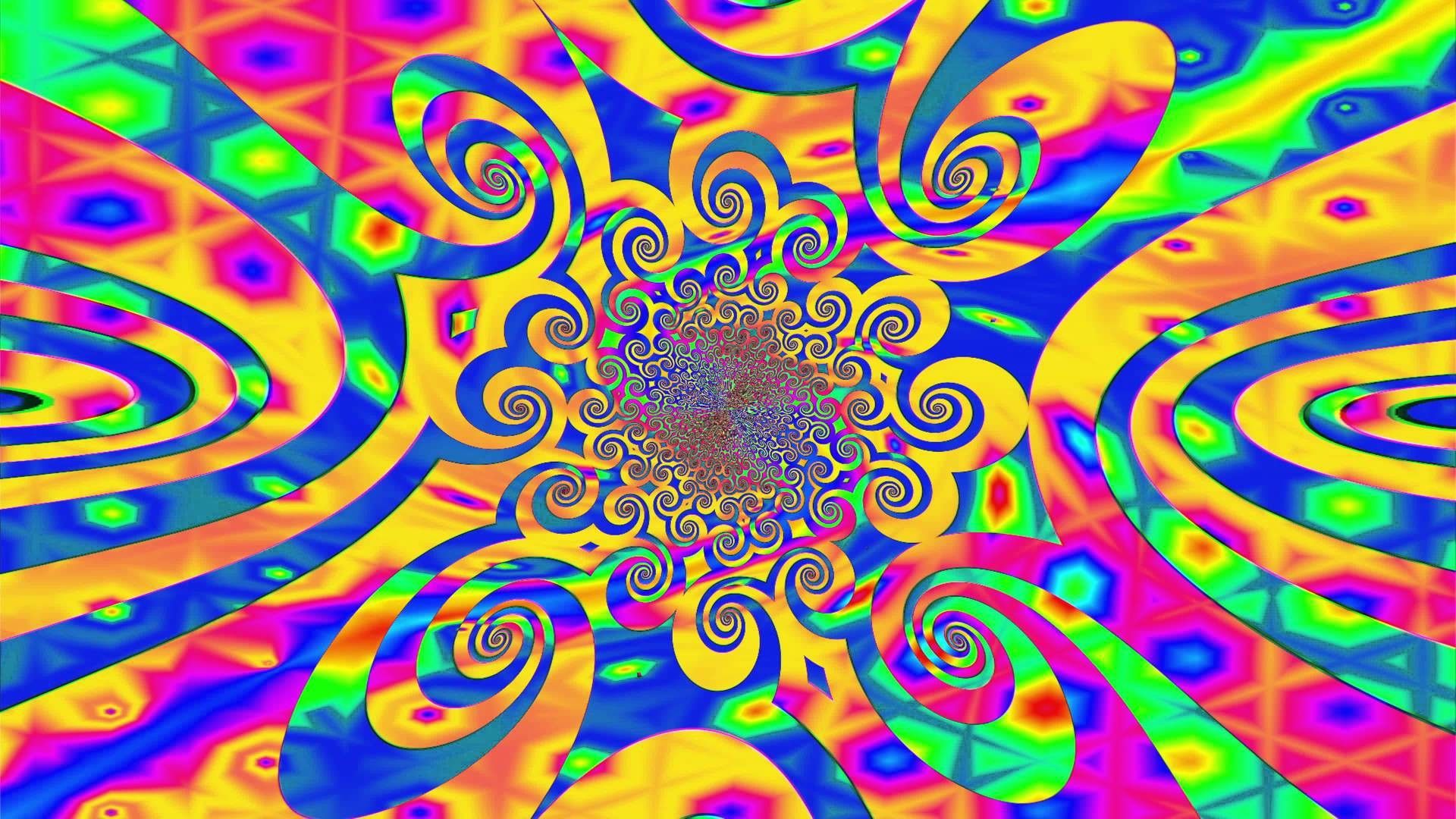 Spirale psichedelica colorata astratta, 1920x1080 1080p, Notebook