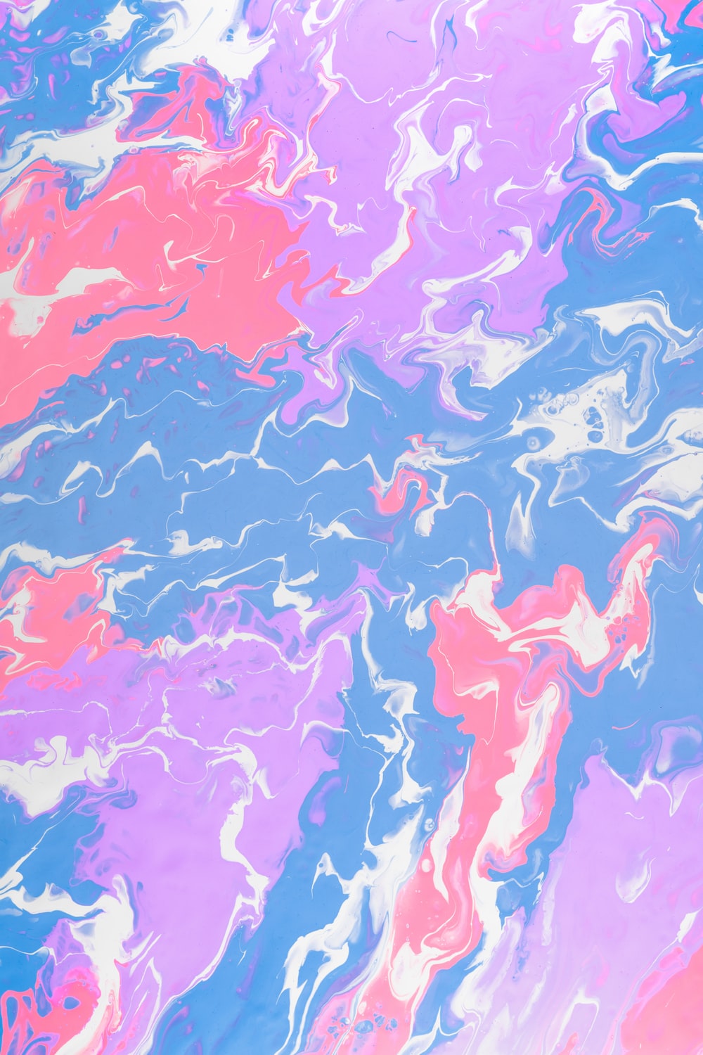 Marmorizzazione astratta rosa blu, 1000x1500 Full HD Verticale, iPhone
