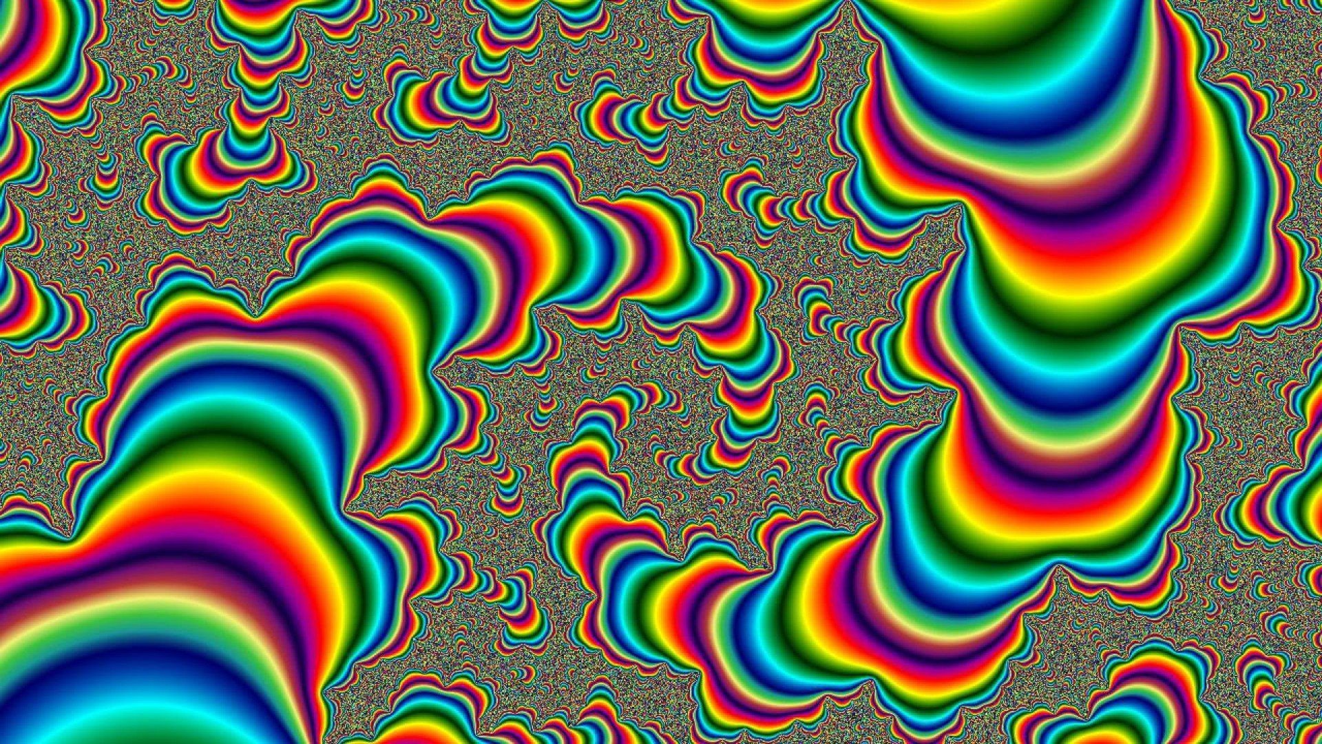 Onde arcobaleno psichedeliche colorate, 1920x1080 Full HD 1080p, Desktop