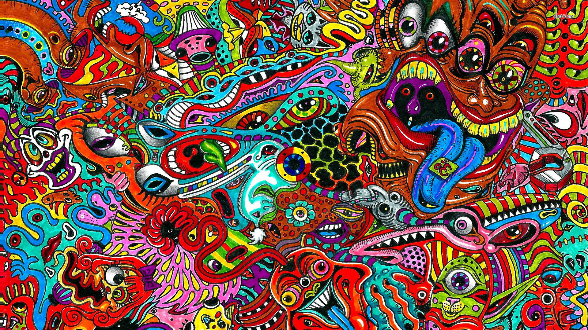Vortice psichedelico astratto colorato, 1920x1080 1080p, PC Desktop