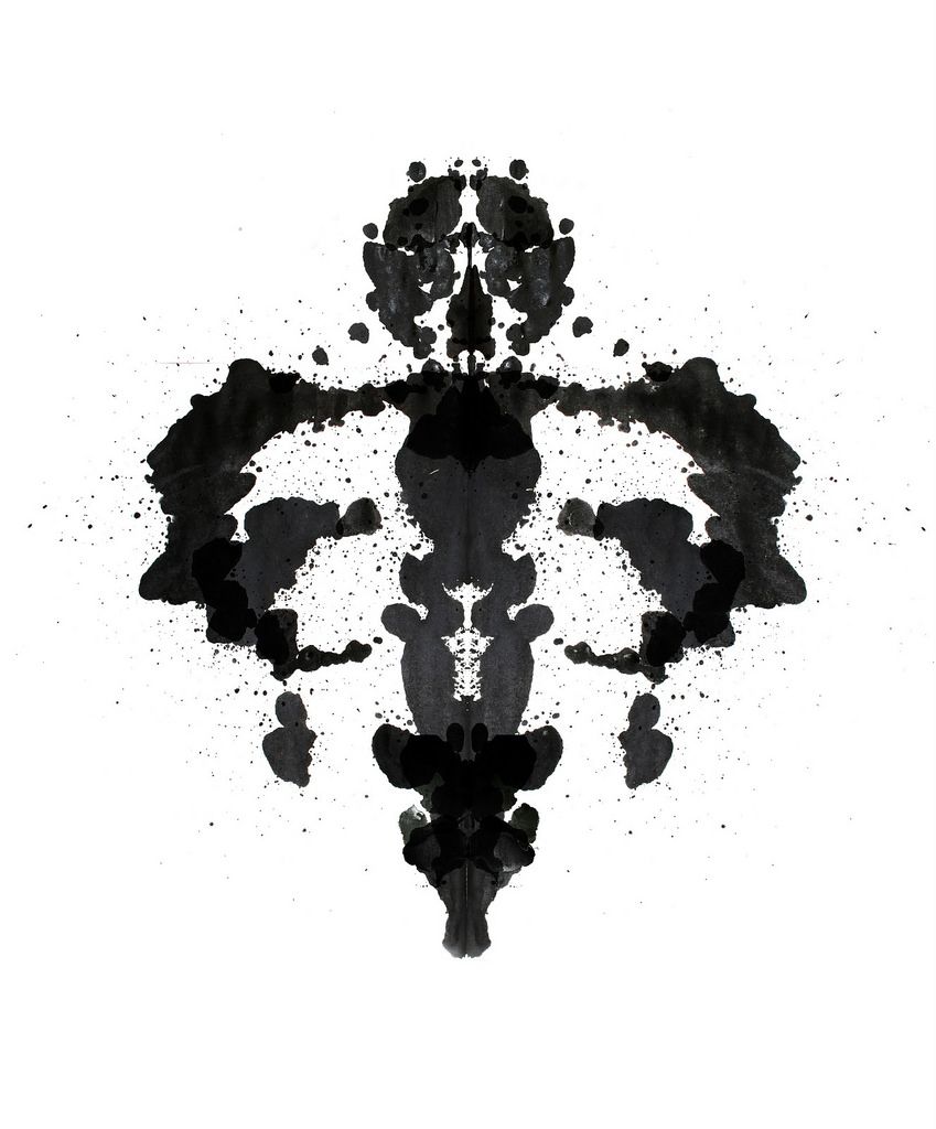 Macchia di Rorschach nera, 849x1024 Verticale, Mobile