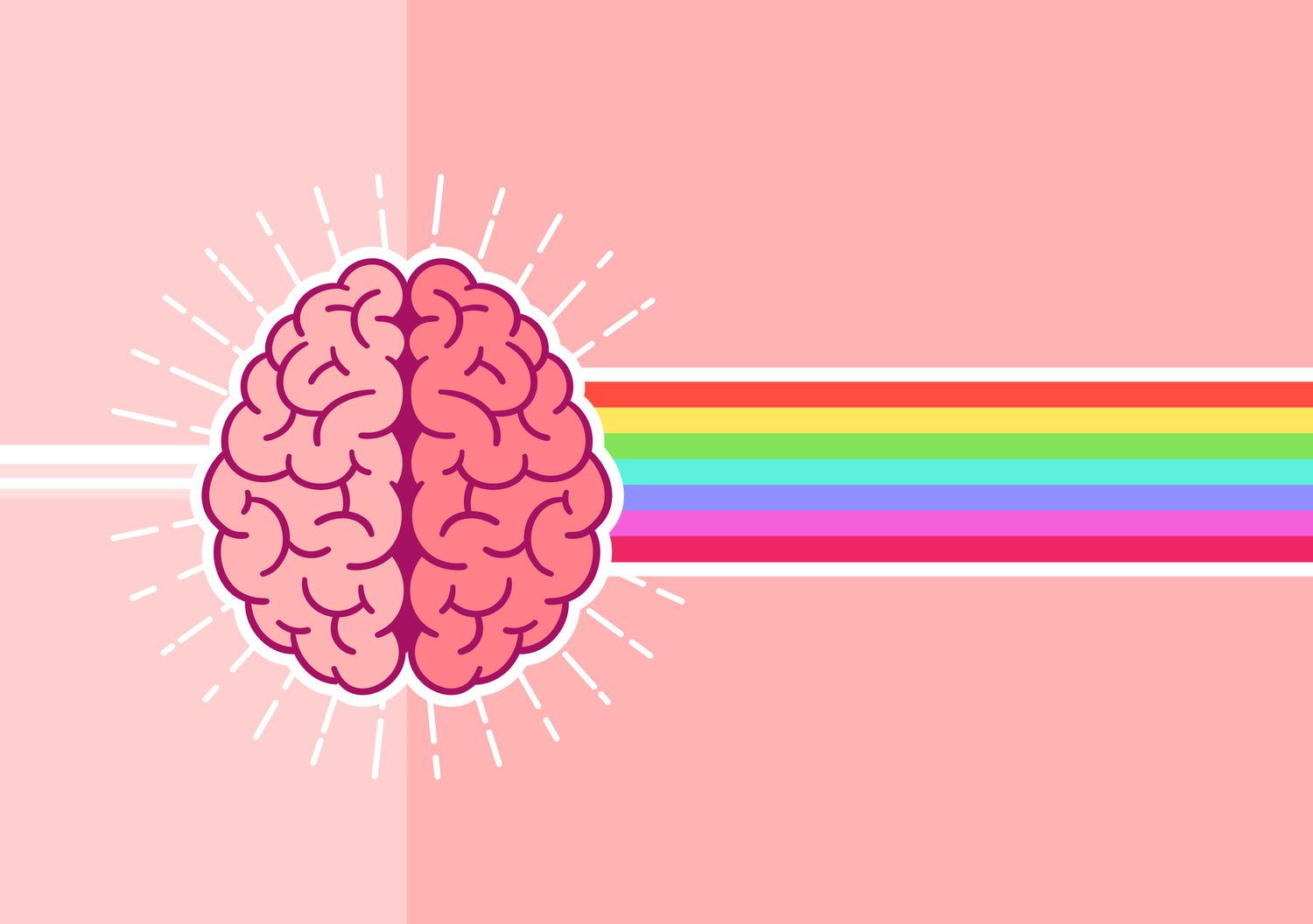 Cervello rosa con arcobaleno, 1500x1056 720p, Laptop