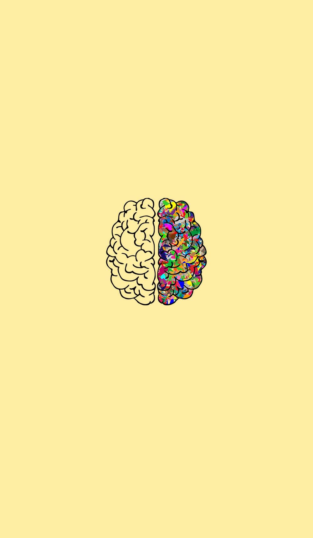 cervello disegno colorato, 1000x1718 Verticale, Telefono