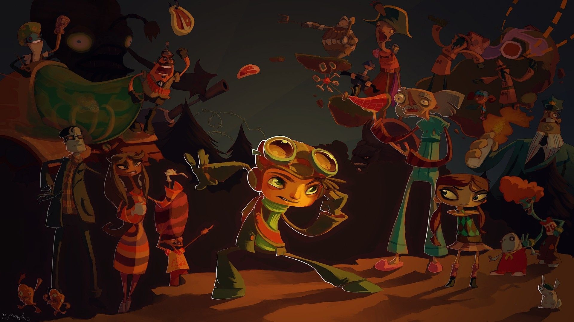 Psychonauts personaggi videogioco, 1920x1080 Full HD 1080p, Monitor Gaming