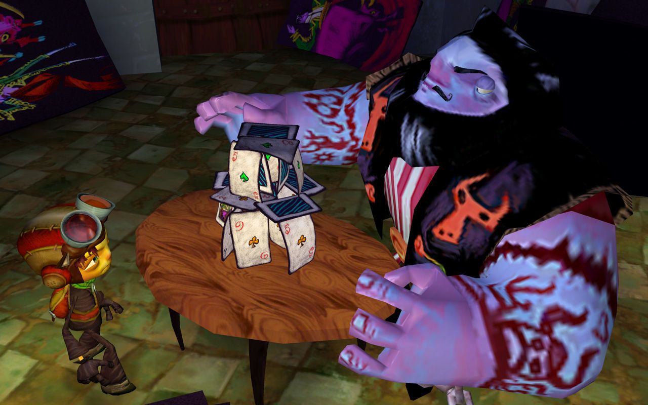 Psychonauts personaggi gioco carte, 1280x800 720p, Monitor Gaming