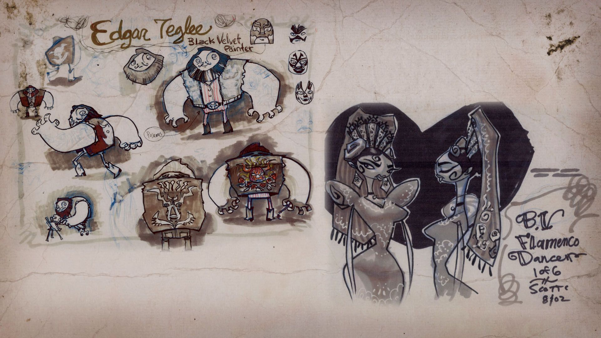 Psychonauts Edgar Teglee concept art, 1920x1080 Full HD, Monitor Gaming