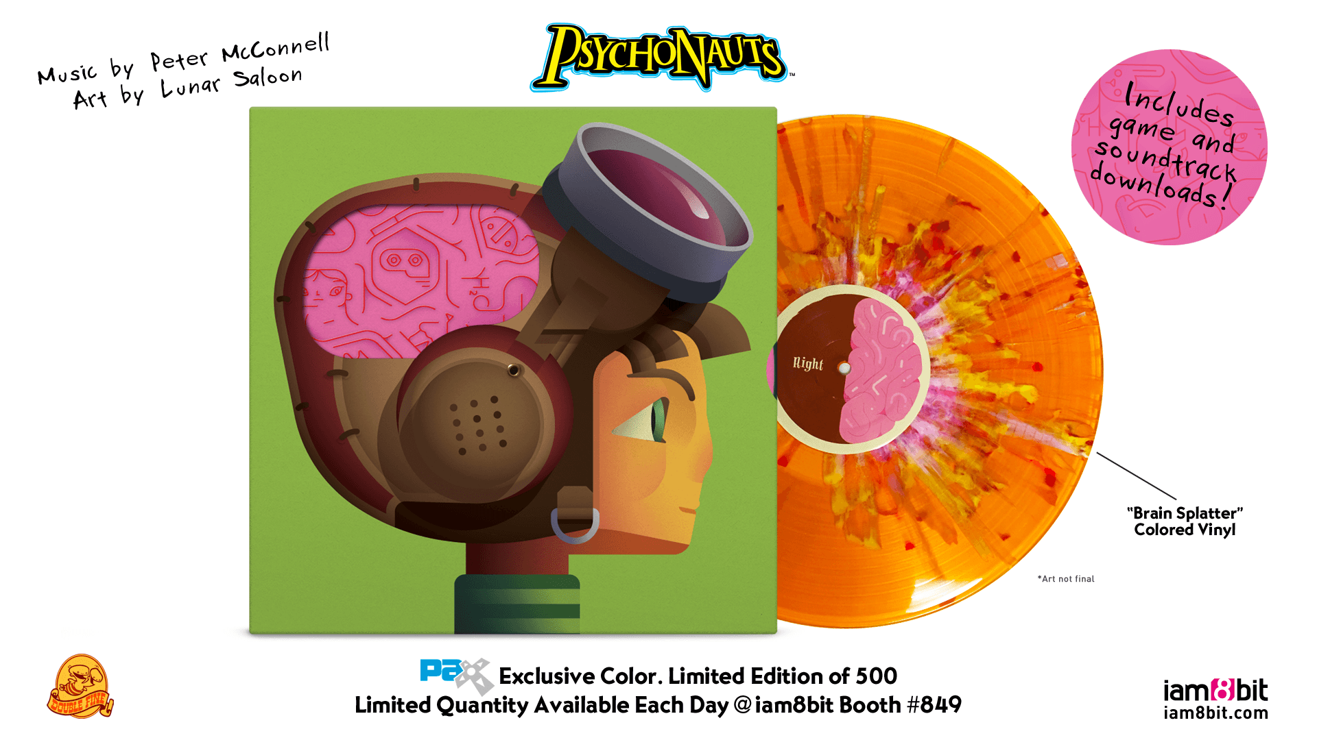 Vinile colonna sonora Psychonauts, 1920x1080 Full HD, Desktop
