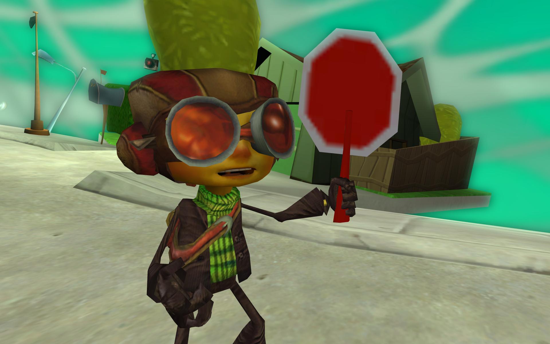 Raz Psychonauts con occhiali segnale stop, 1920x1200 Full HD+, PC