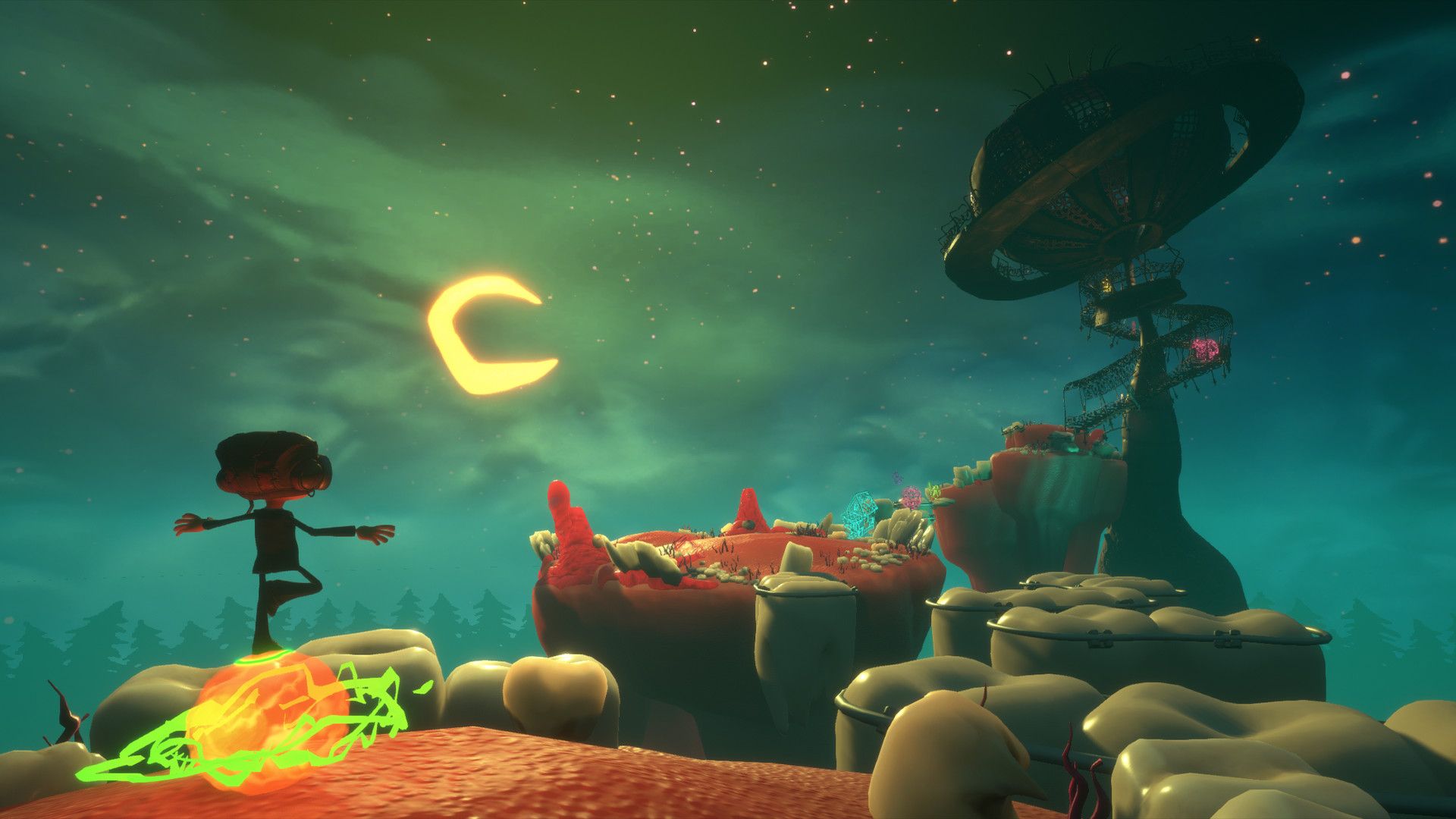 Psychonauts 2 personaggio scena notturna, 1920x1080 Full HD 1080p, PC Desktop