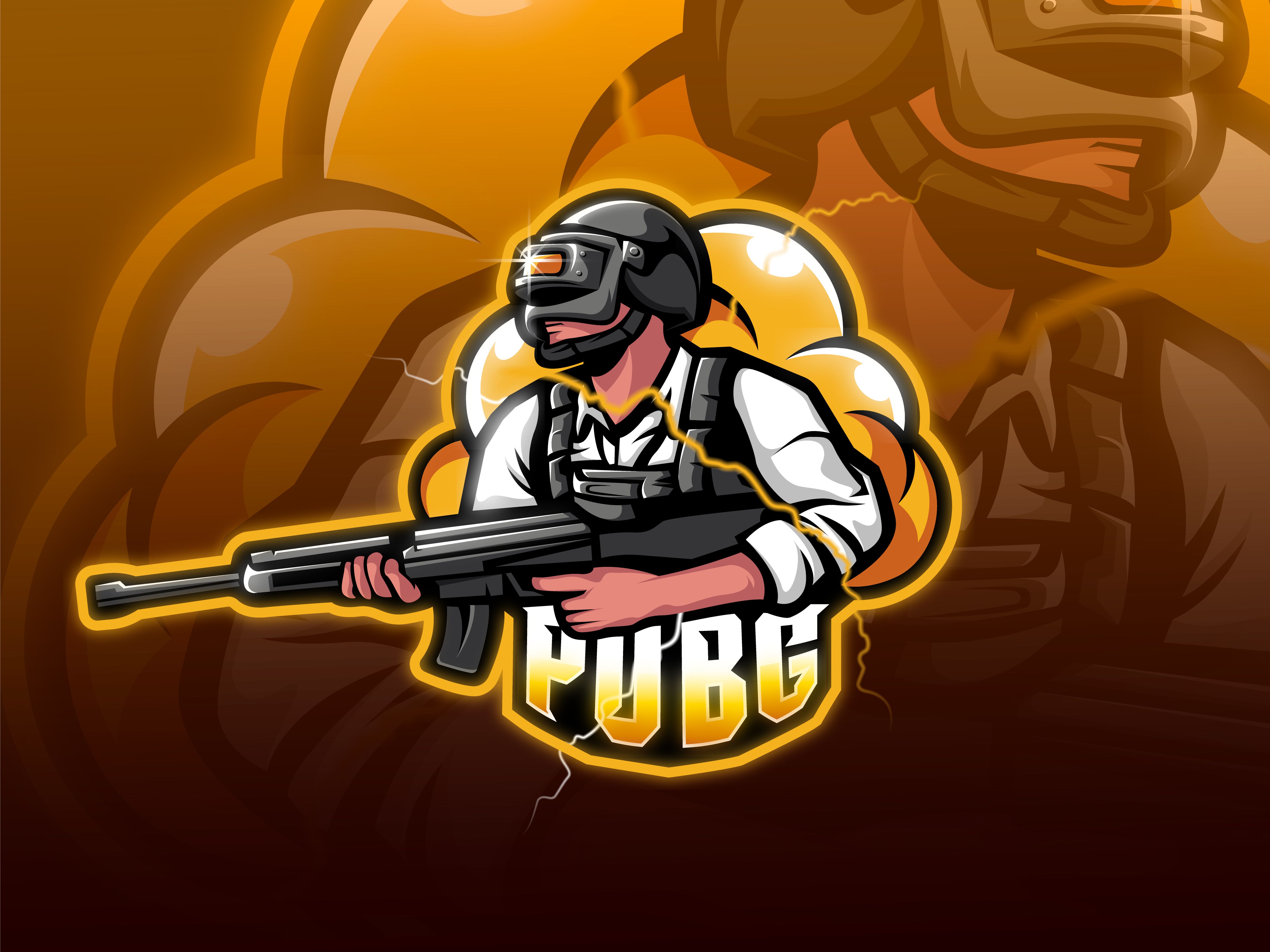Personaggio PUBG con esplosioni, 2048x1152 alta risoluzione, Desktop