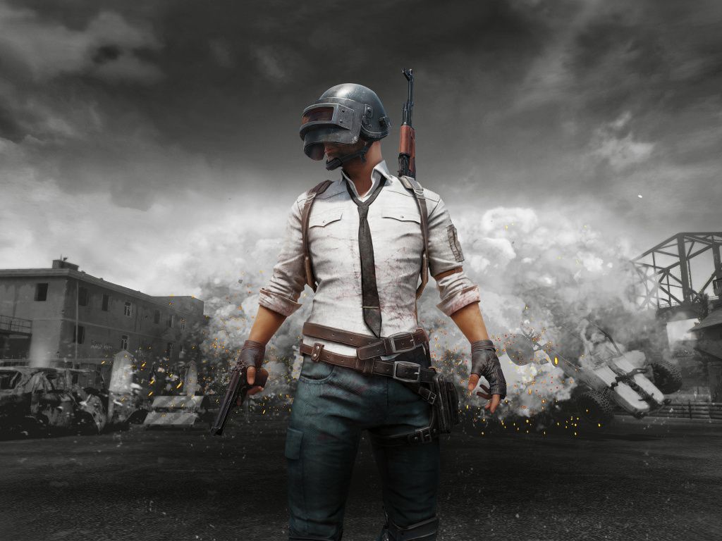 Personaggio PUBG tramonto foresta, 2714x1600 2K, PC