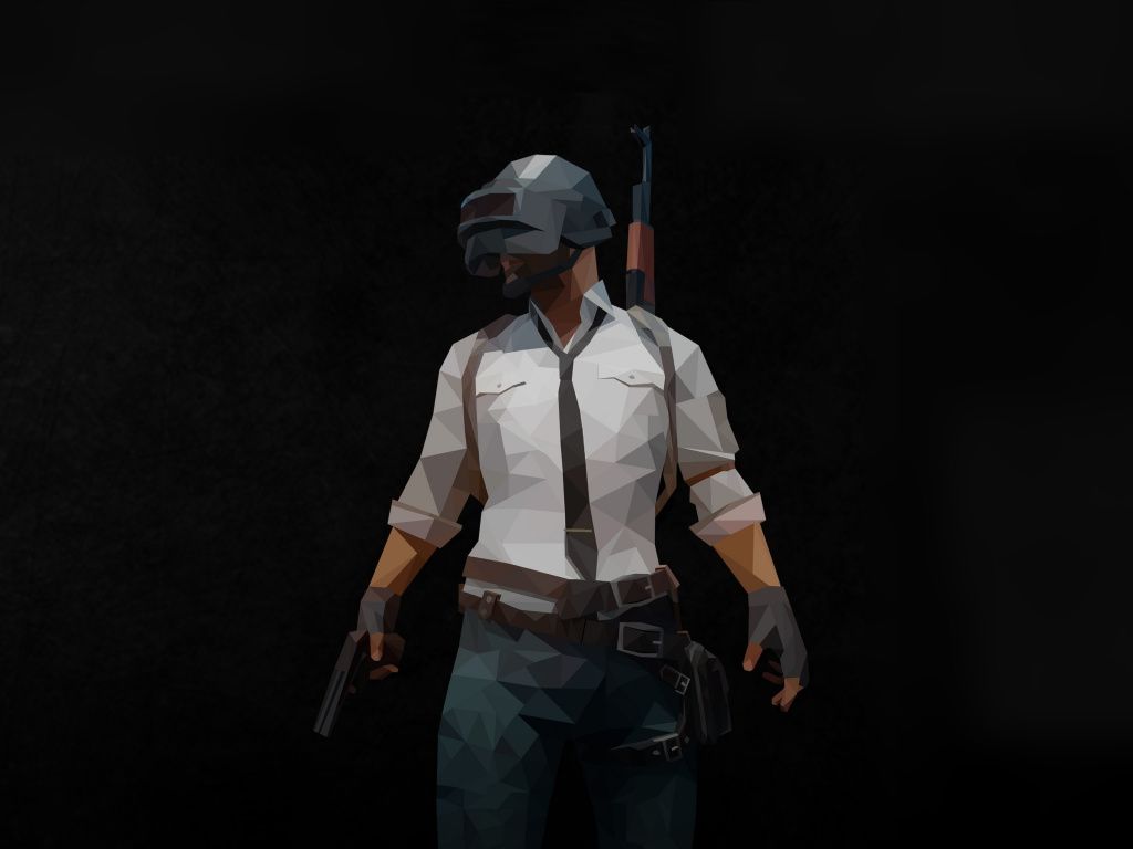 Personaggio PUBG con fucile, 1024x768 HD, Desktop