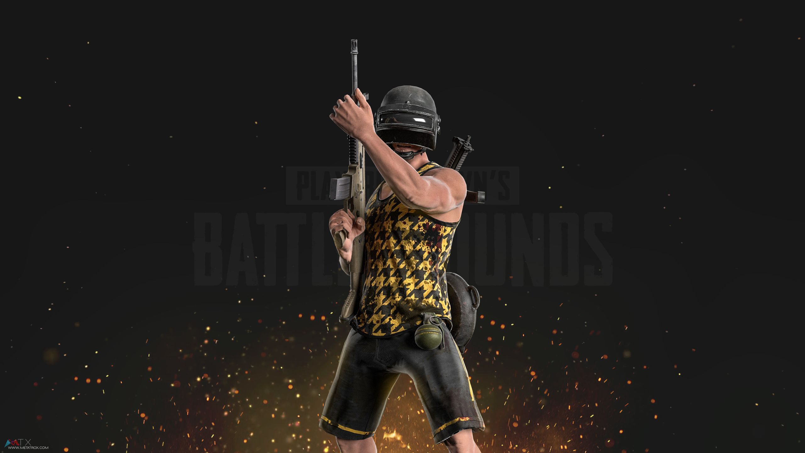 PUBG personaggi con armi, 2560x1440 2K, Desktop