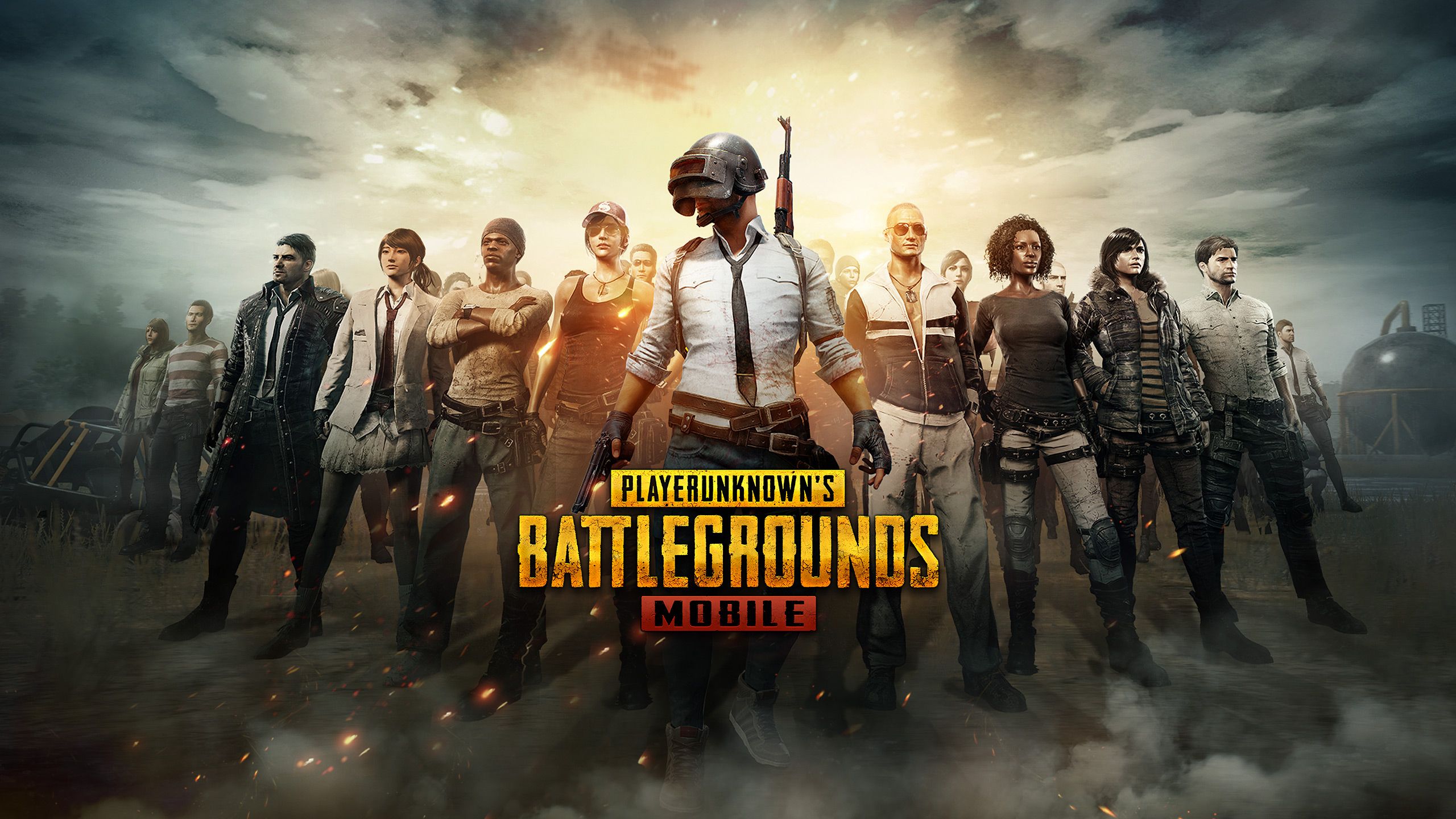Personaggi PUBG Mobile in gruppo, 2560x1440 2K, Desktop