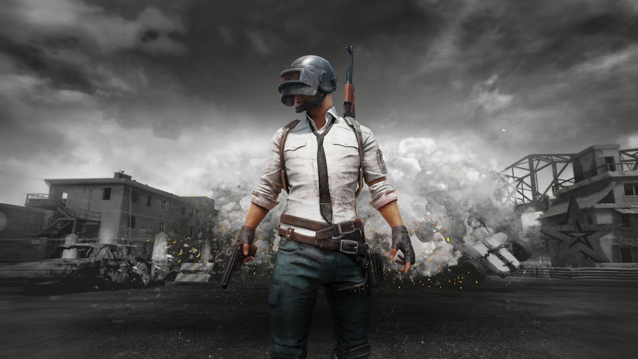 Personaggio PUBG con casco, 1280x720 HD, Desktop
