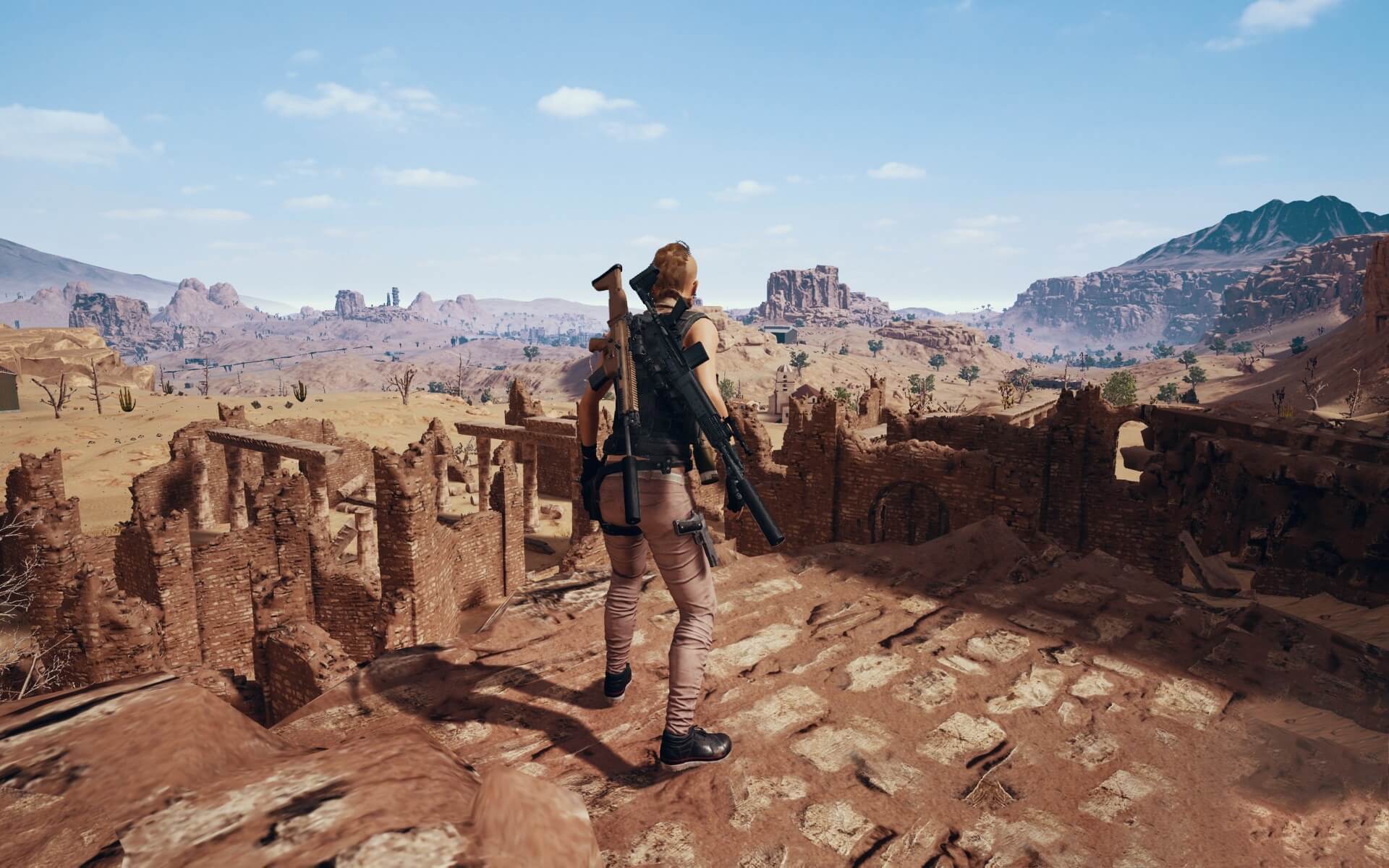Personaggio PUBG deserto rovine, 1920x1200 Full HD+ WUXGA, Desktop