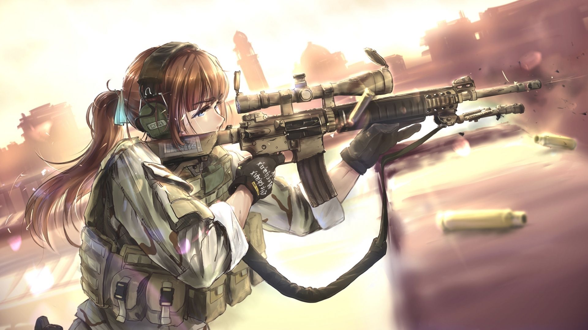Personaggi PUBG anime in moto, 1920x1080 Full HD, Desktop