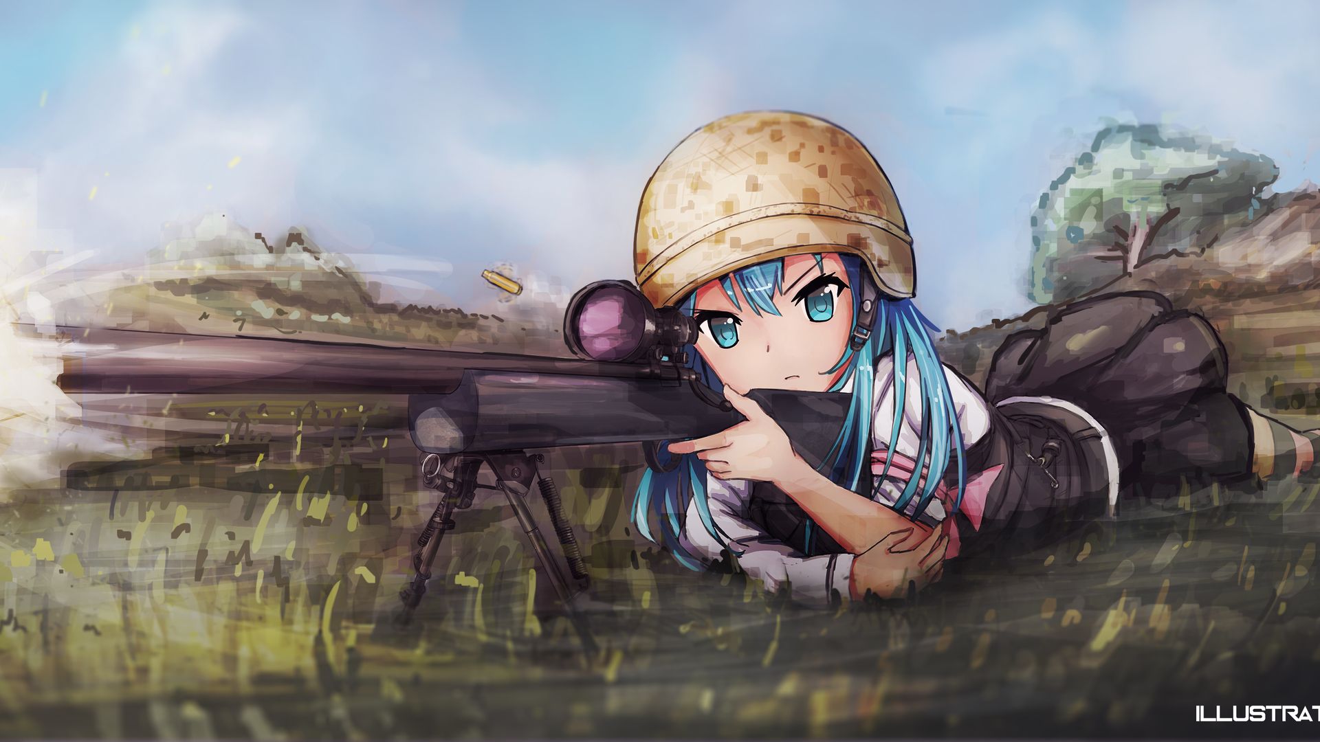 Personaggio PUBG con maschera, 1920x1080 Full HD, Laptop