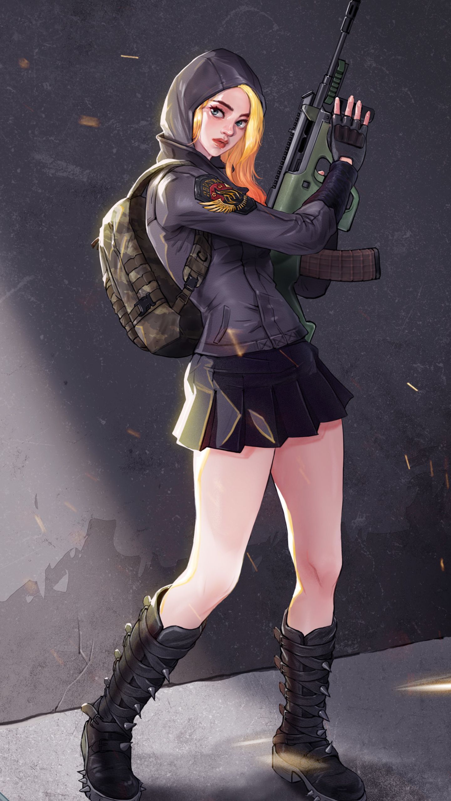Personaggio femminile PUBG Mobile, 1200x1200 HD, Notebook Gaming
