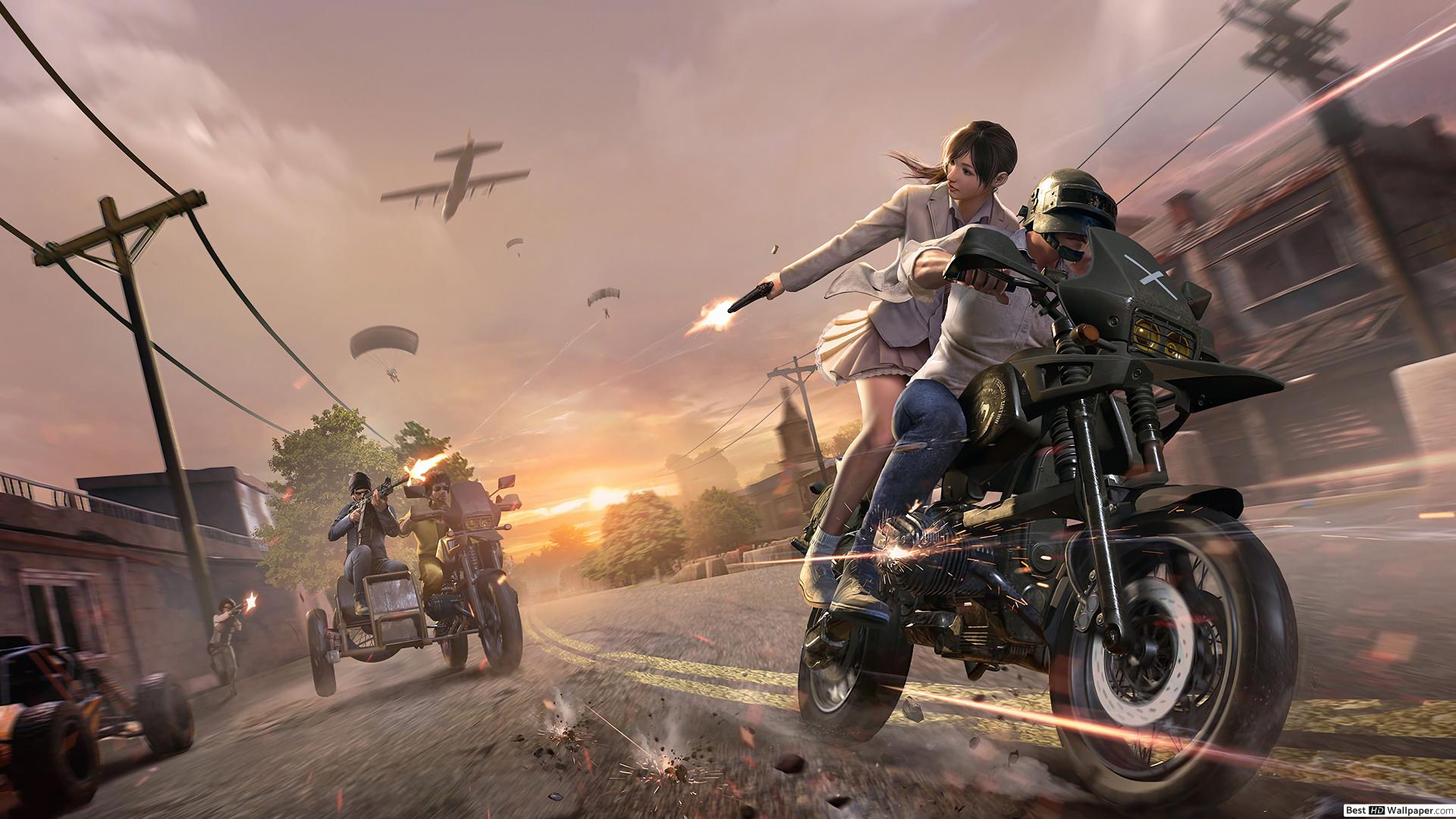 Ragazza anime PUBG capelli bianchi, 2100x1200 Hi-Res, Laptop