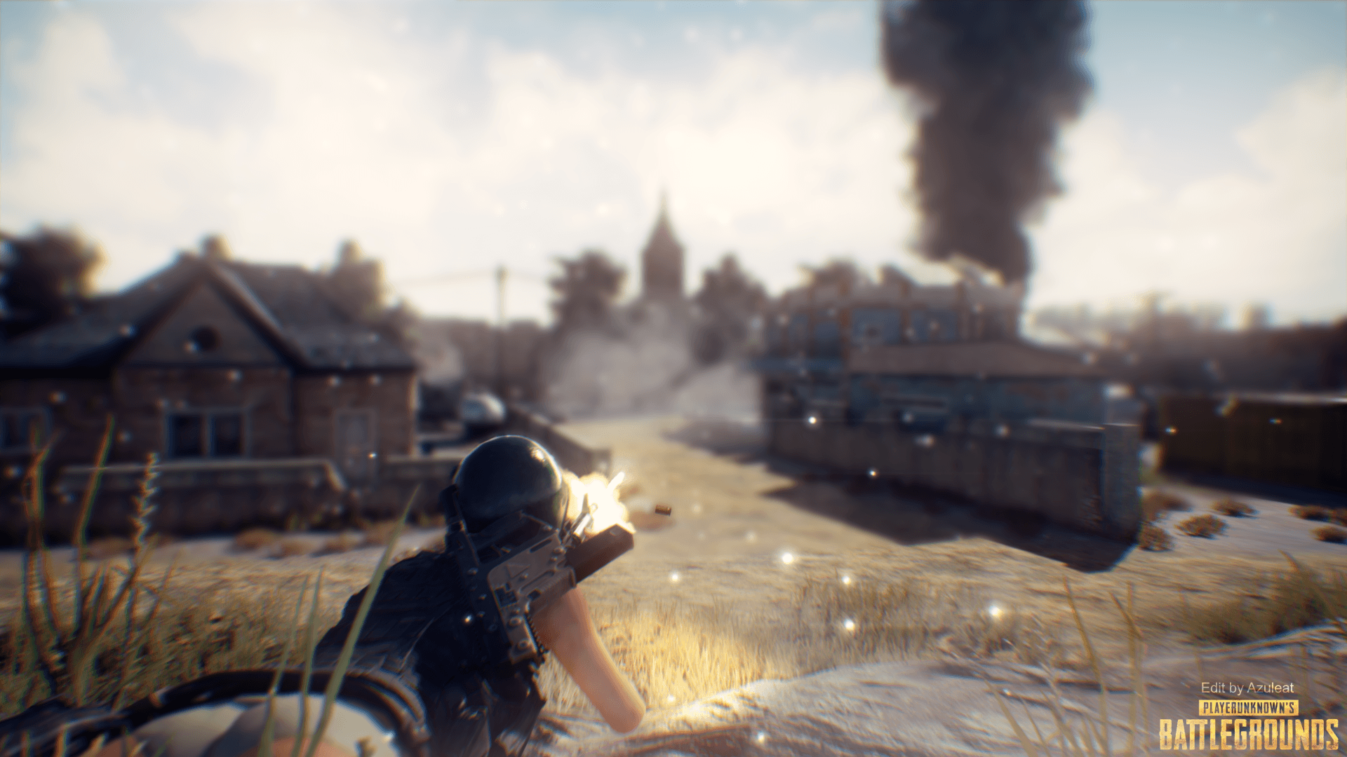 Gameplay PUBG scena di combattimento, 1920x1080 Full HD 1080p, Desktop